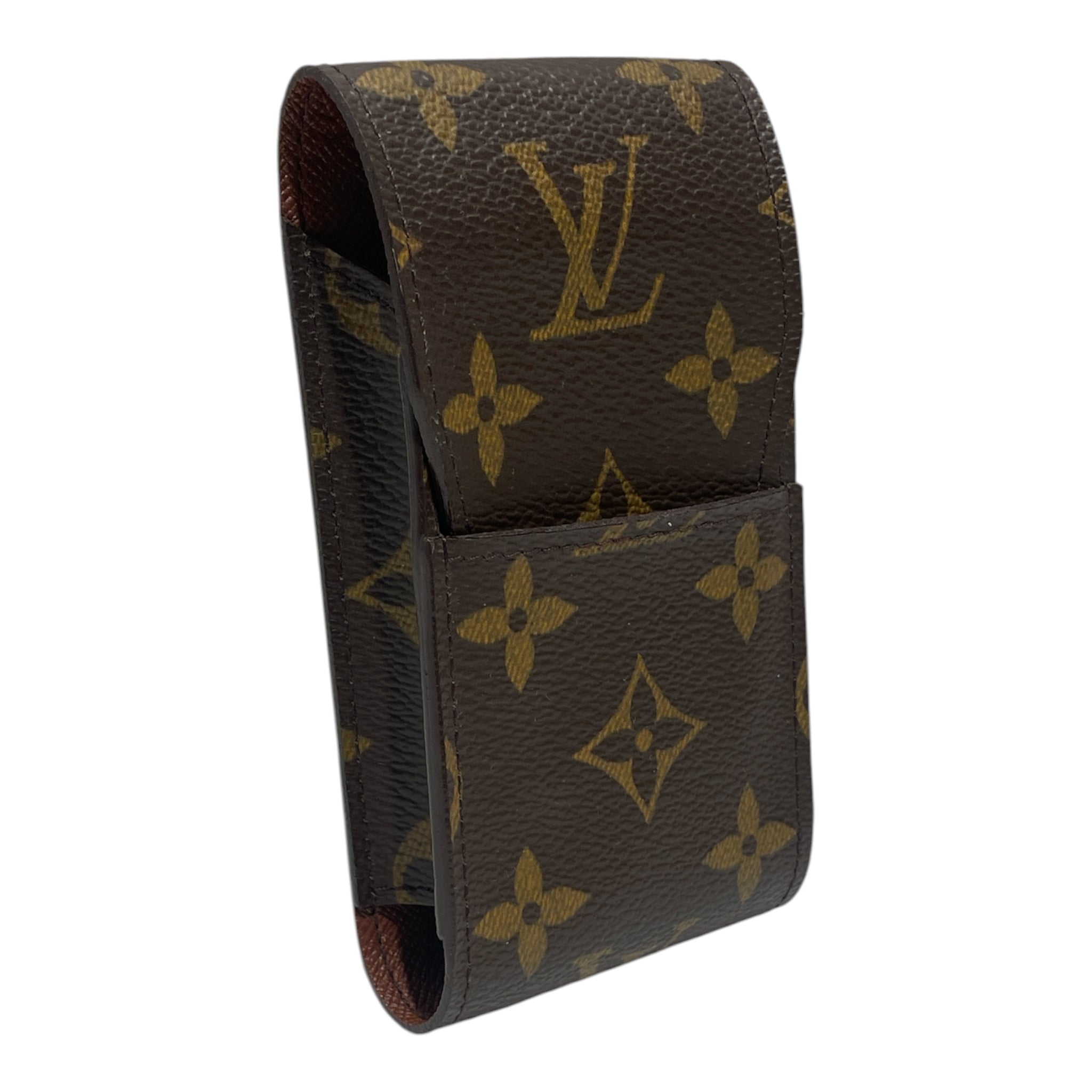 LOUIS VUITTON/Cigarette Case/Monogram/Leather/BRW/ view 1