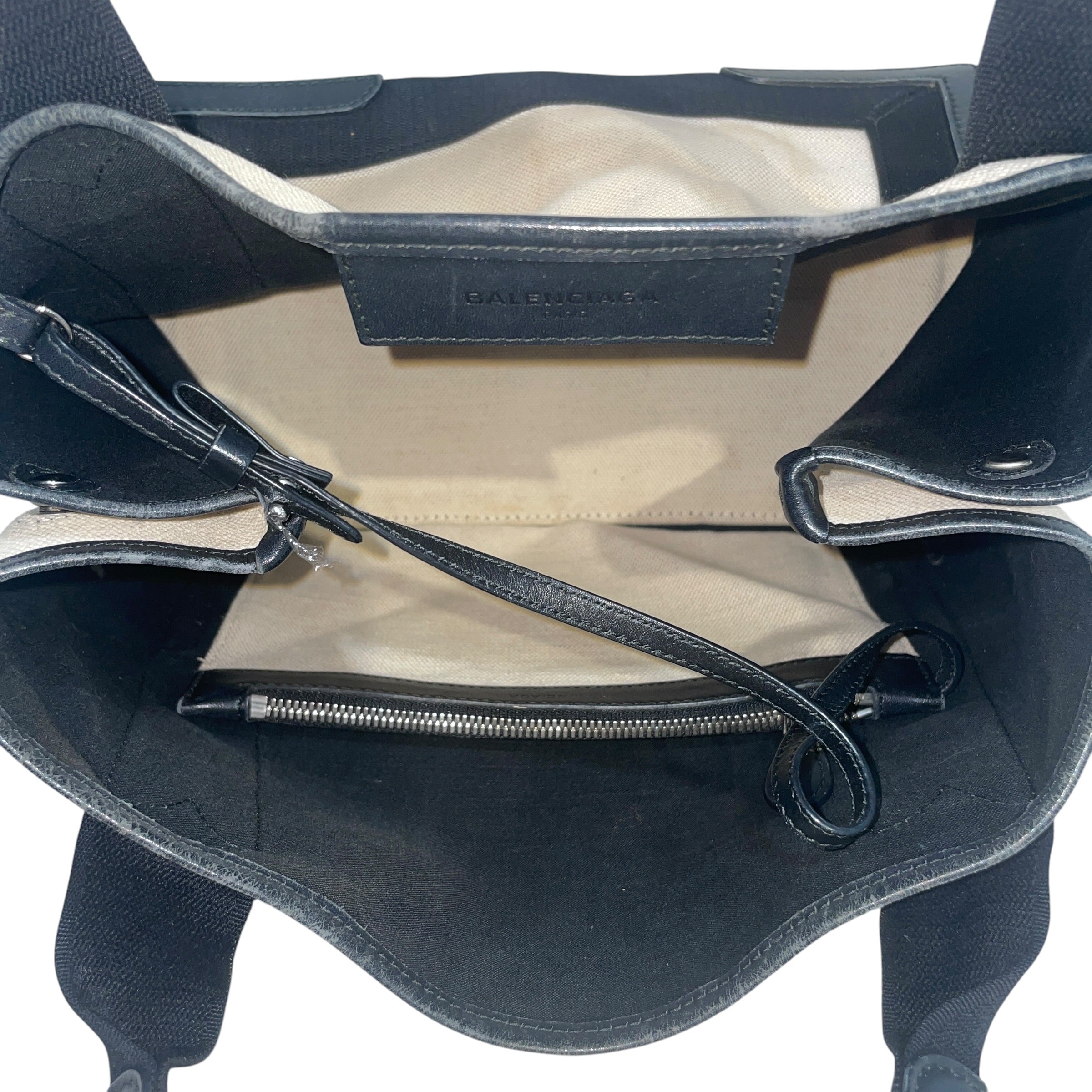 BALENCIAGA/Tote Bag/Cotton/CRM/Cabas Small Tote view 4