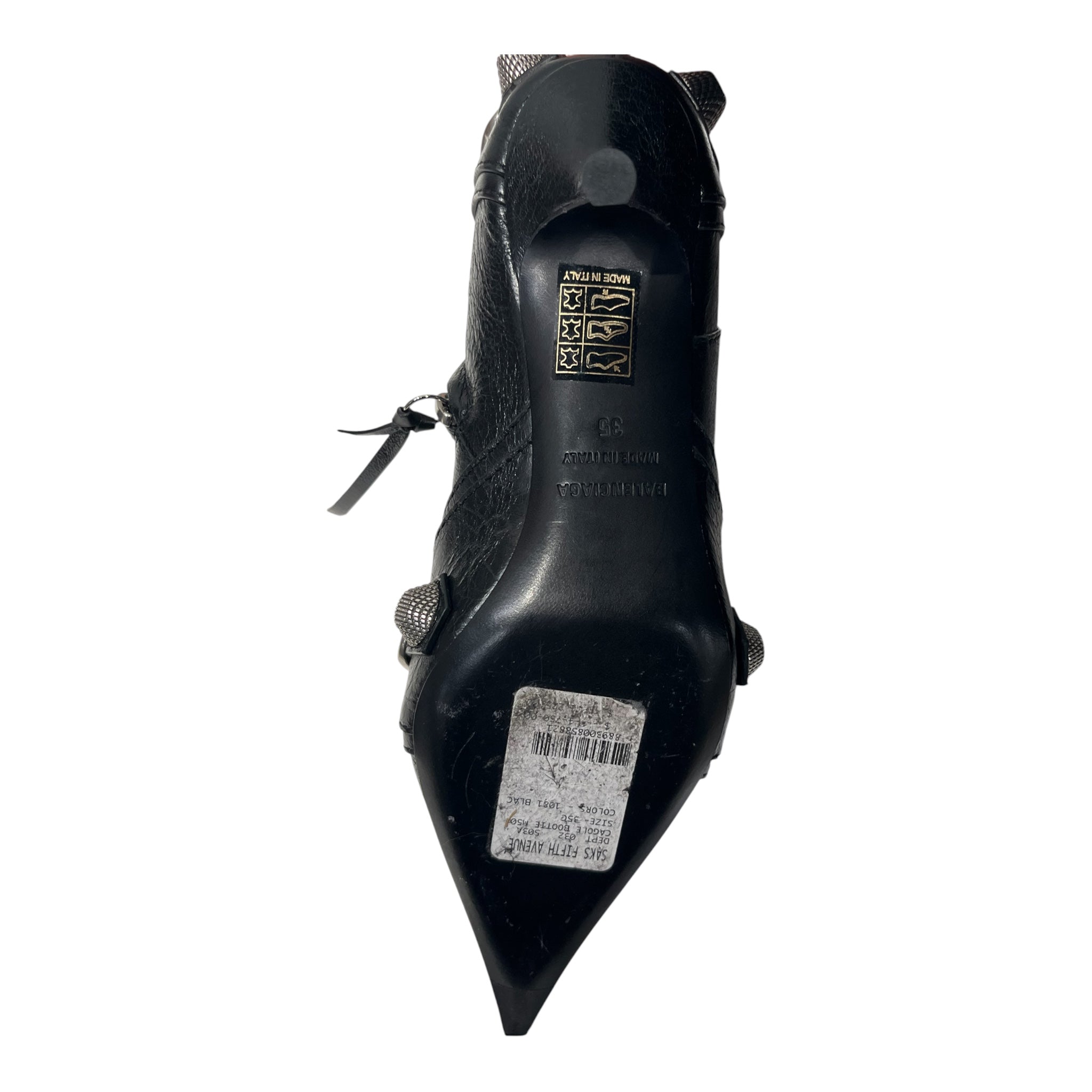BALENCIAGA/Heels/EU 35/Leather/BLK/ view 4