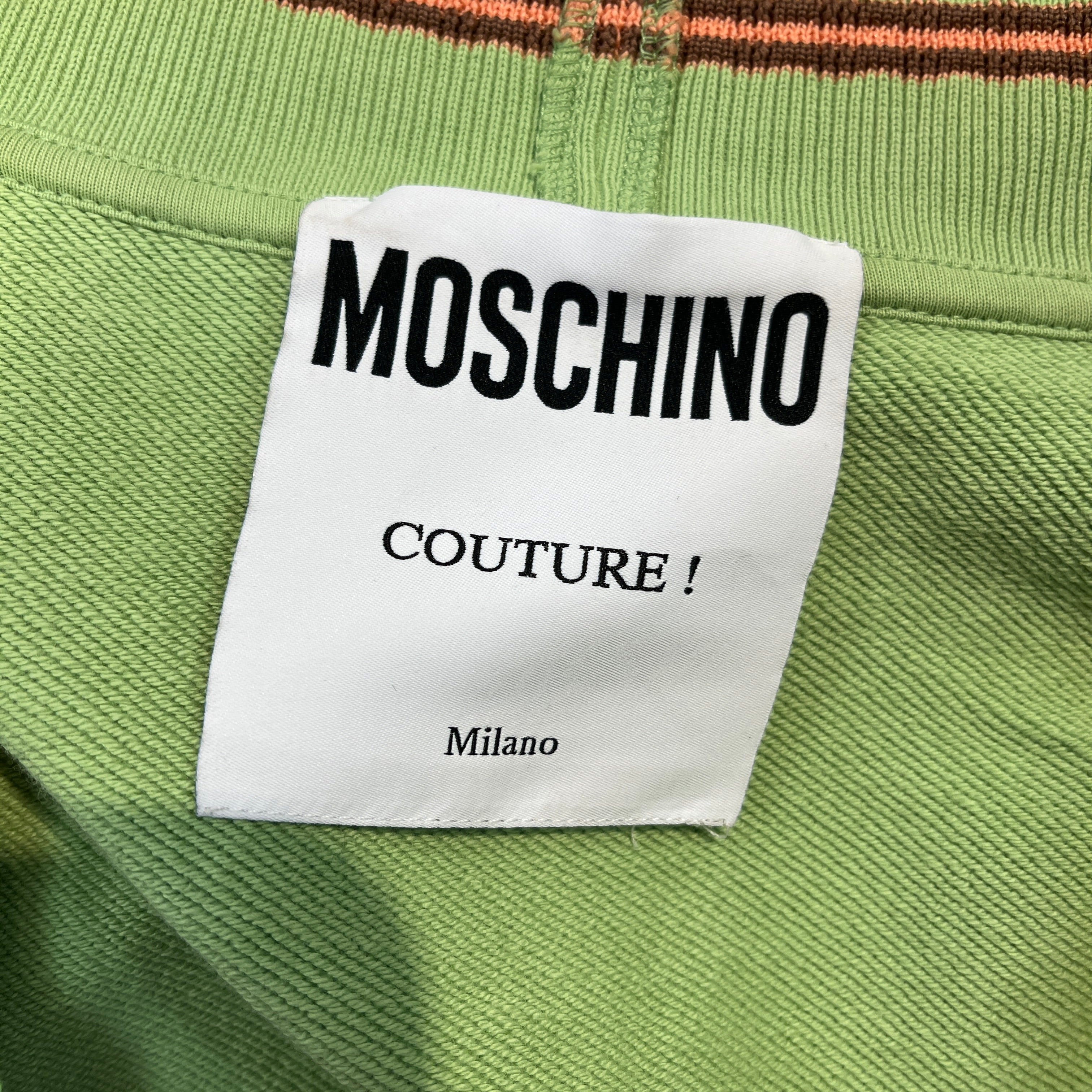 MOSCHINO/Cardigan/40/Cotton/GRN/LIME GREEN MOUSE PATCH view 3