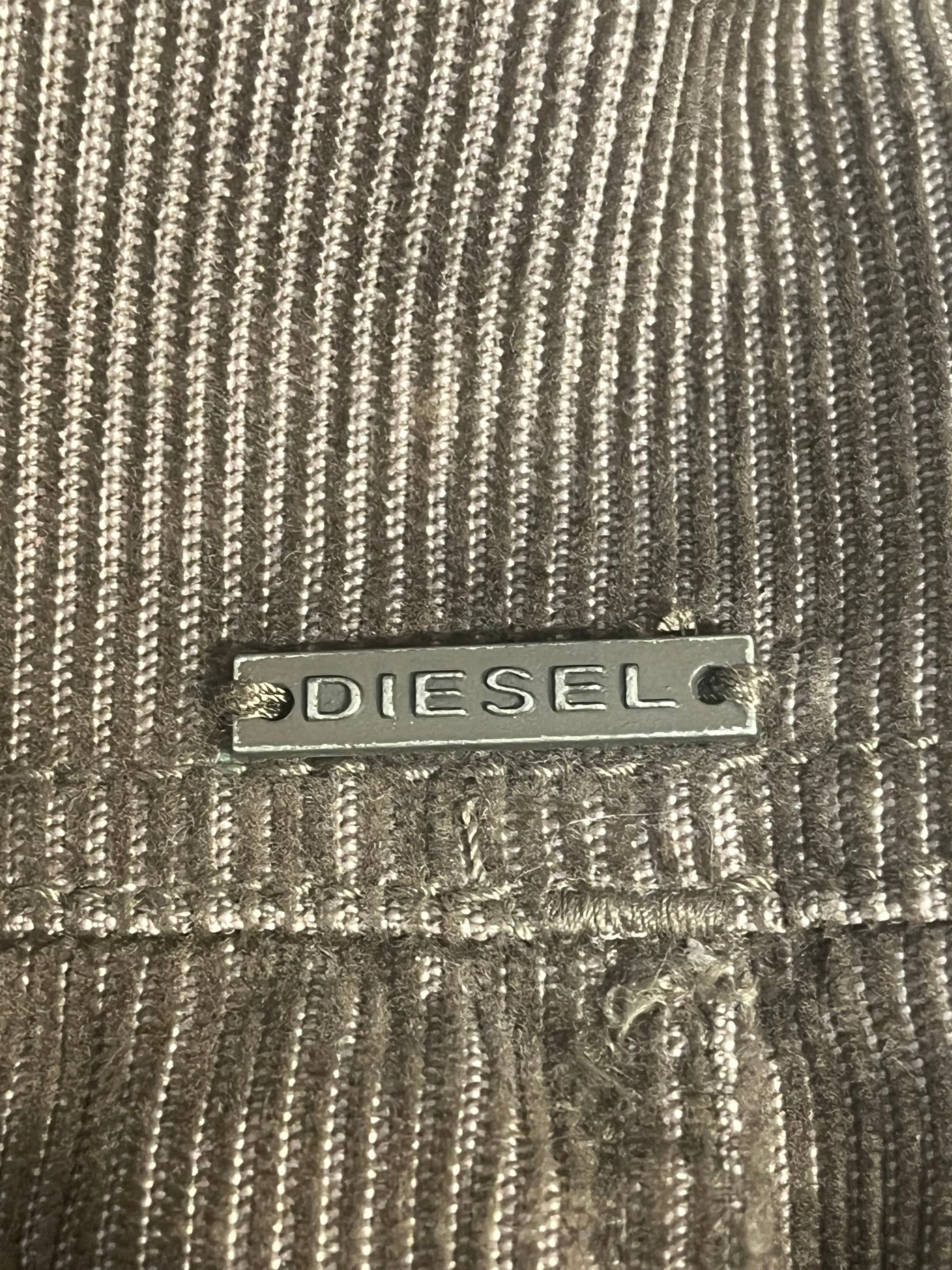 DIESEL/Jacket/XL/BRW/CORDUROY BODY LEATHER COLLAR view 3
