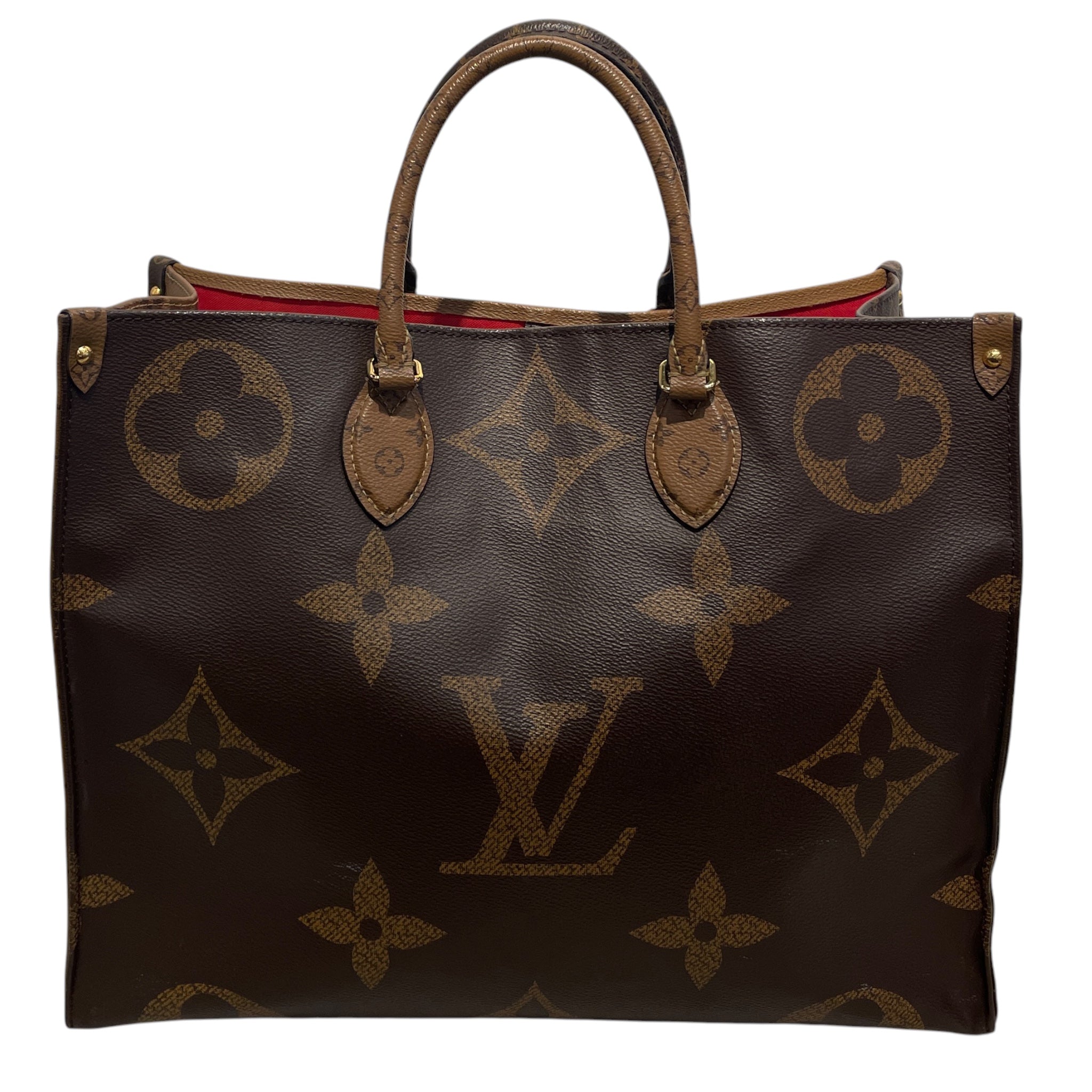 LOUIS VUITTON/Tote Bag/All Over Print/Leather/BRW/MONOGRAM REVERSE ONTHEGO view 1
