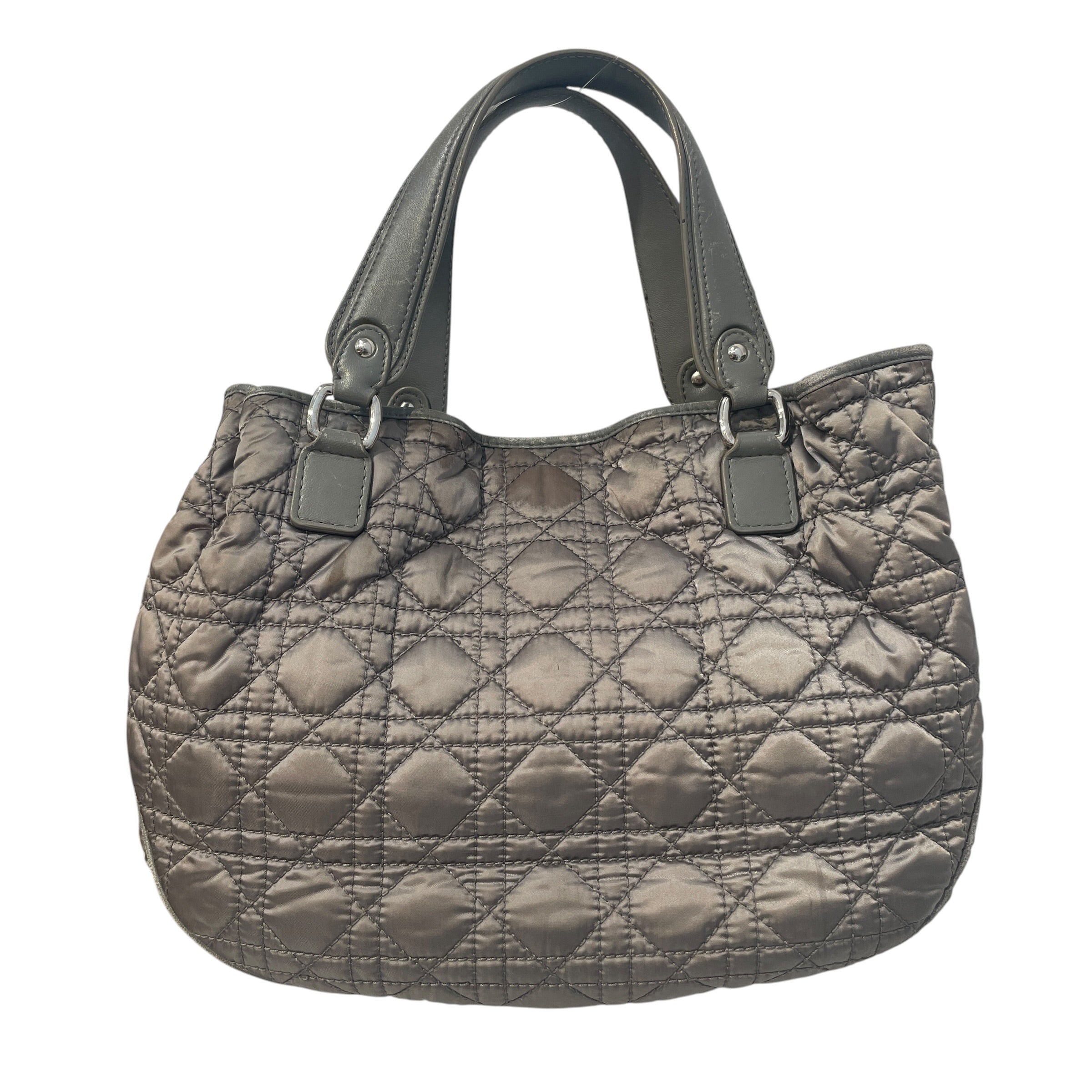 Christian Dior/Tote Bag/Nylon/GRY/Cannage Charming Lock Bag view 2
