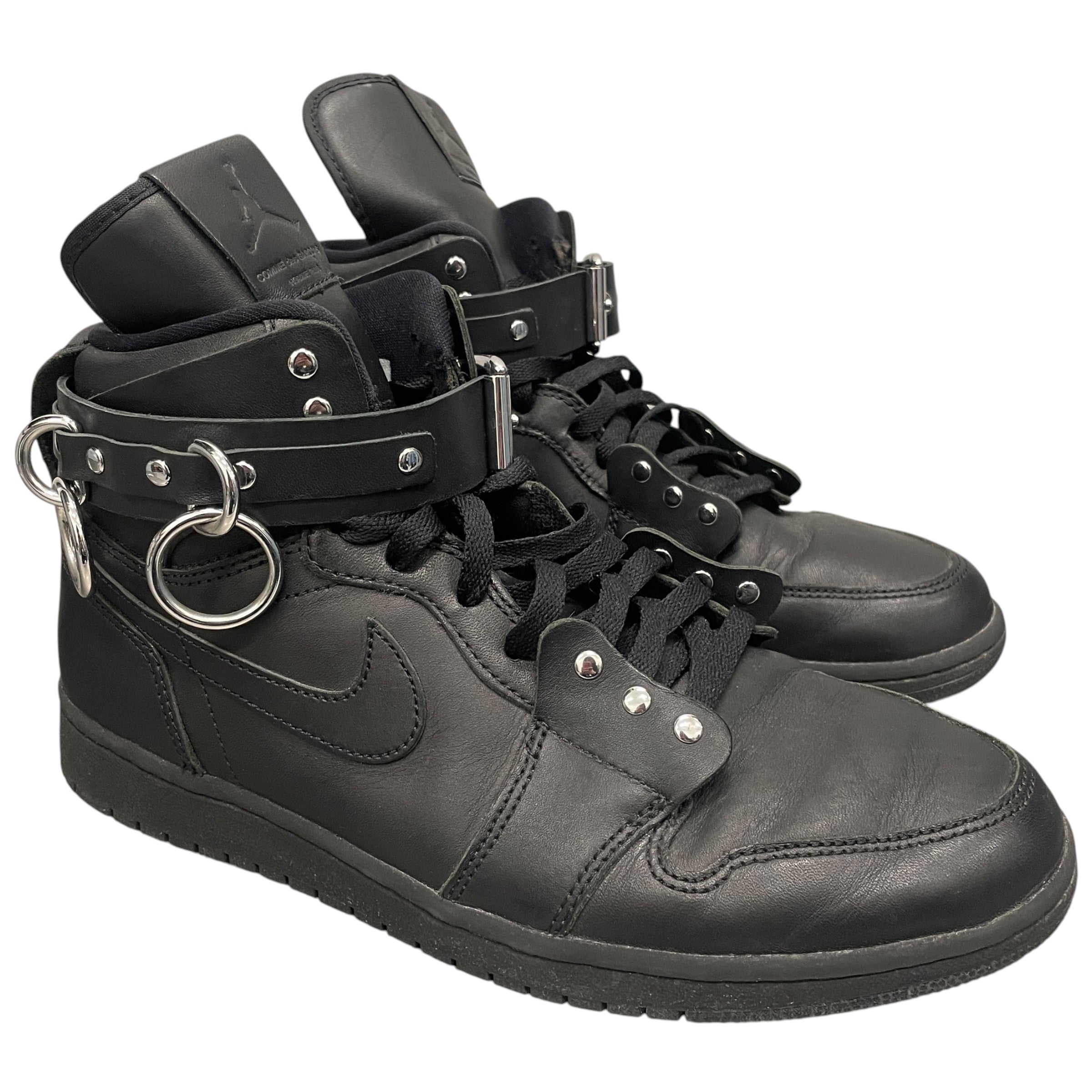 NIKE/COMME des GARCONS/Hi-Sneakers/US 10/Leather/BLK/jordan 1 view 1
