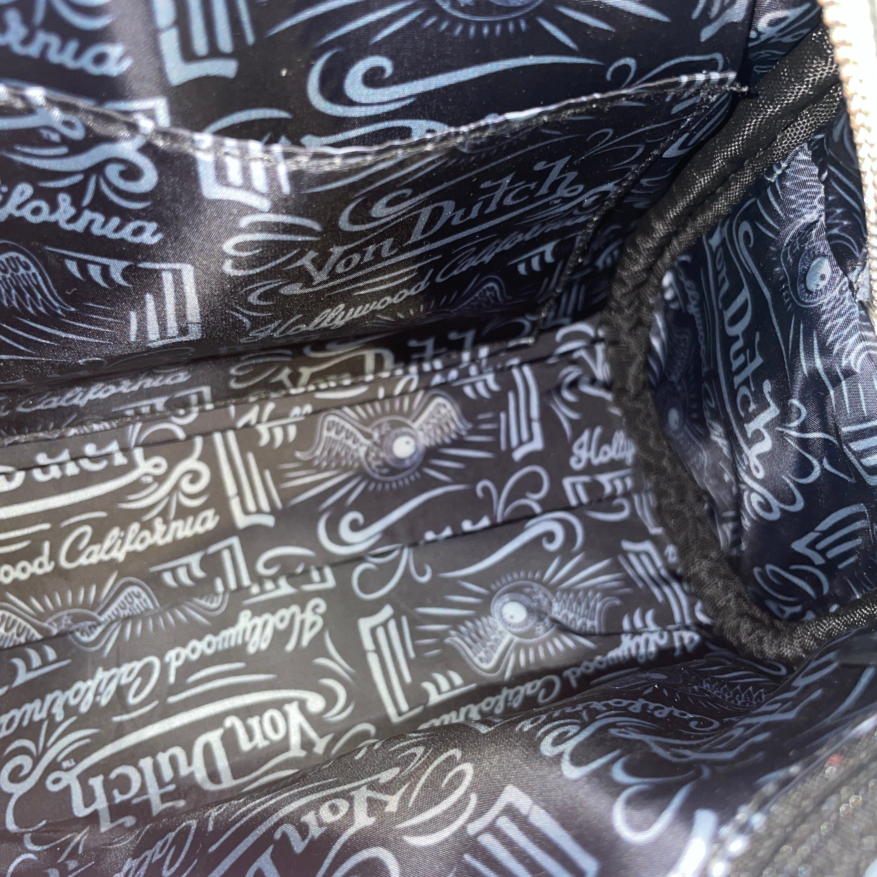 VonDutch/Hand Bag/Monogram/Leather/SLV/Foil Reflective Bowling Bag view 6