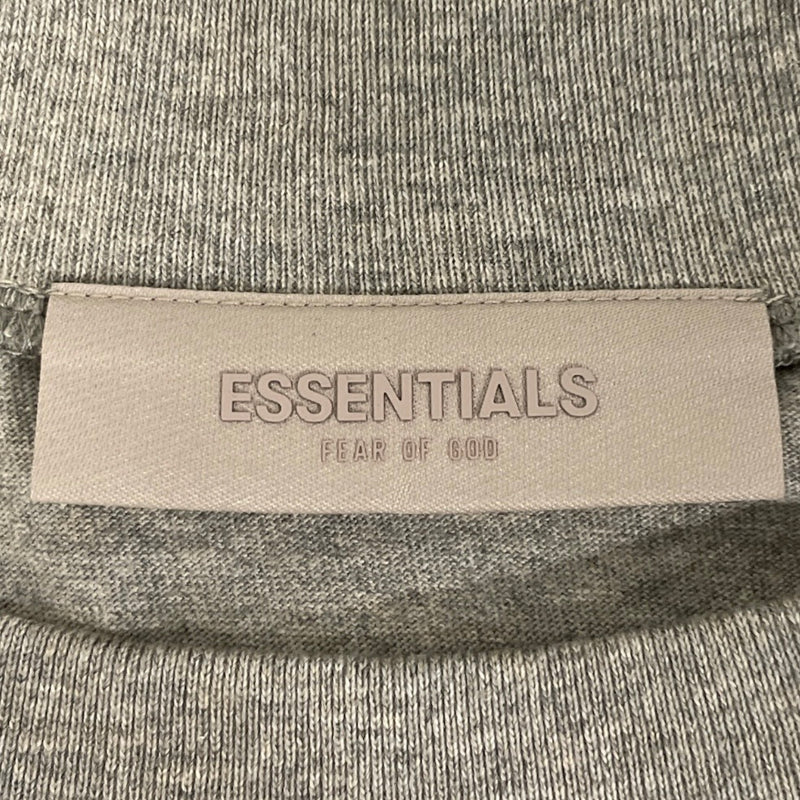 FOG ESSENTIALS/T-Shirt/L/Cotton/GRY/left velvet logo