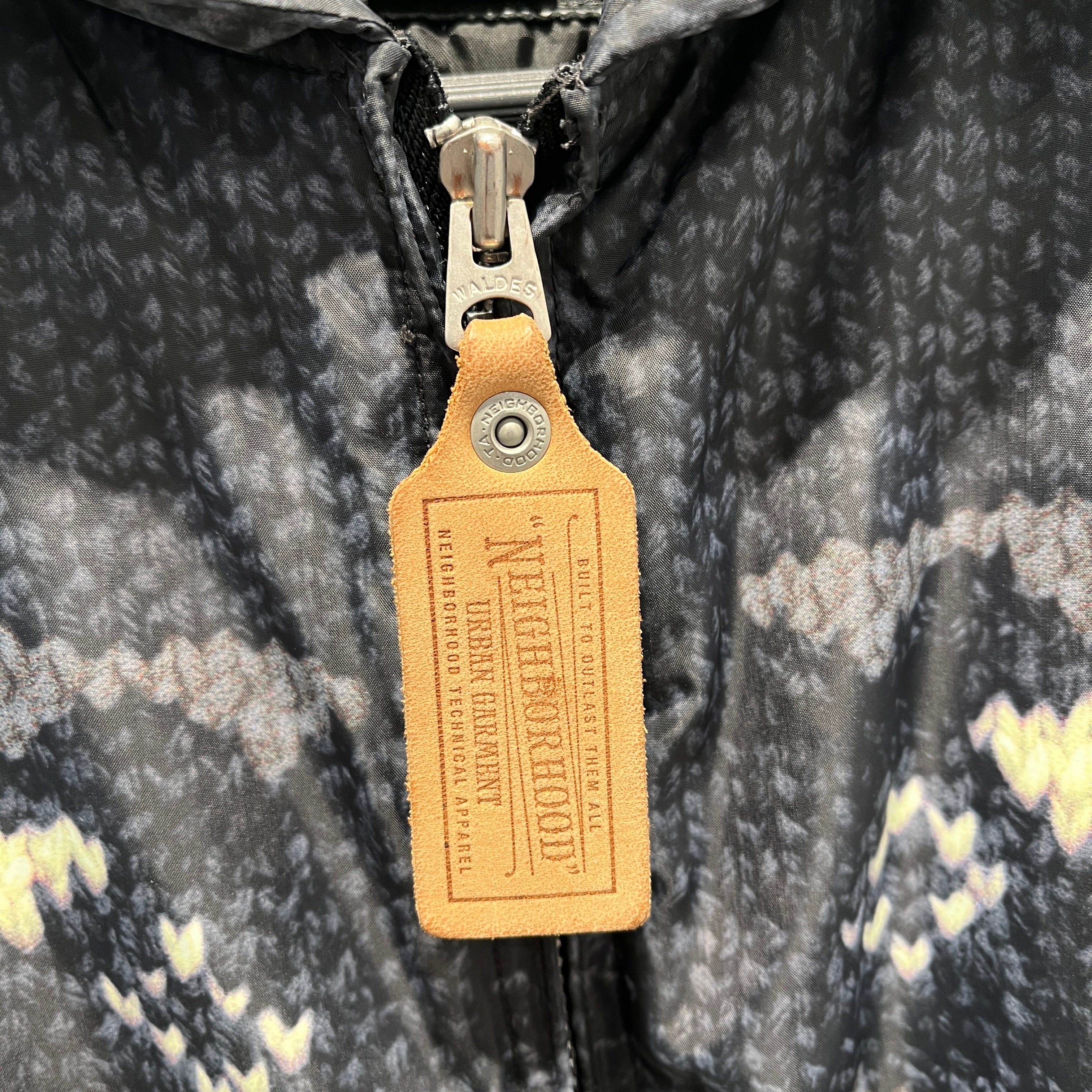 NEIGHBORHOOD/Quilted Jkt/L/Nylon/IDG/Graphic/NYLON SWEATER PRINT DOWN view 5