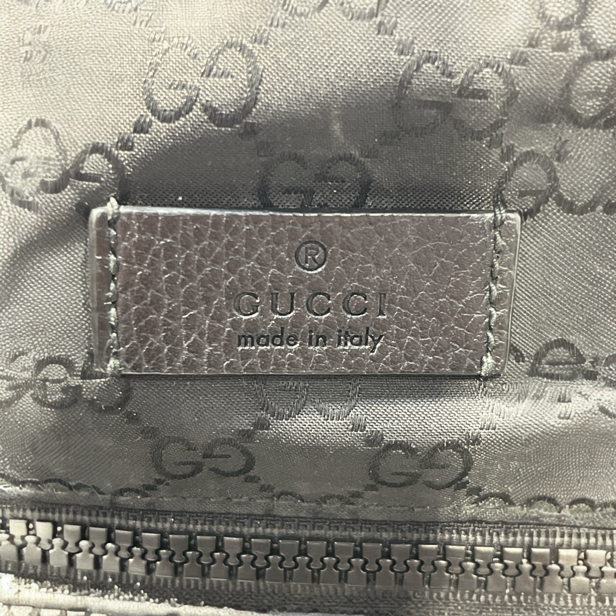 GUCCI/Cross Body Bag/Monogram/Nylon/BLK/Nylon GG Shoulder Bag view 3