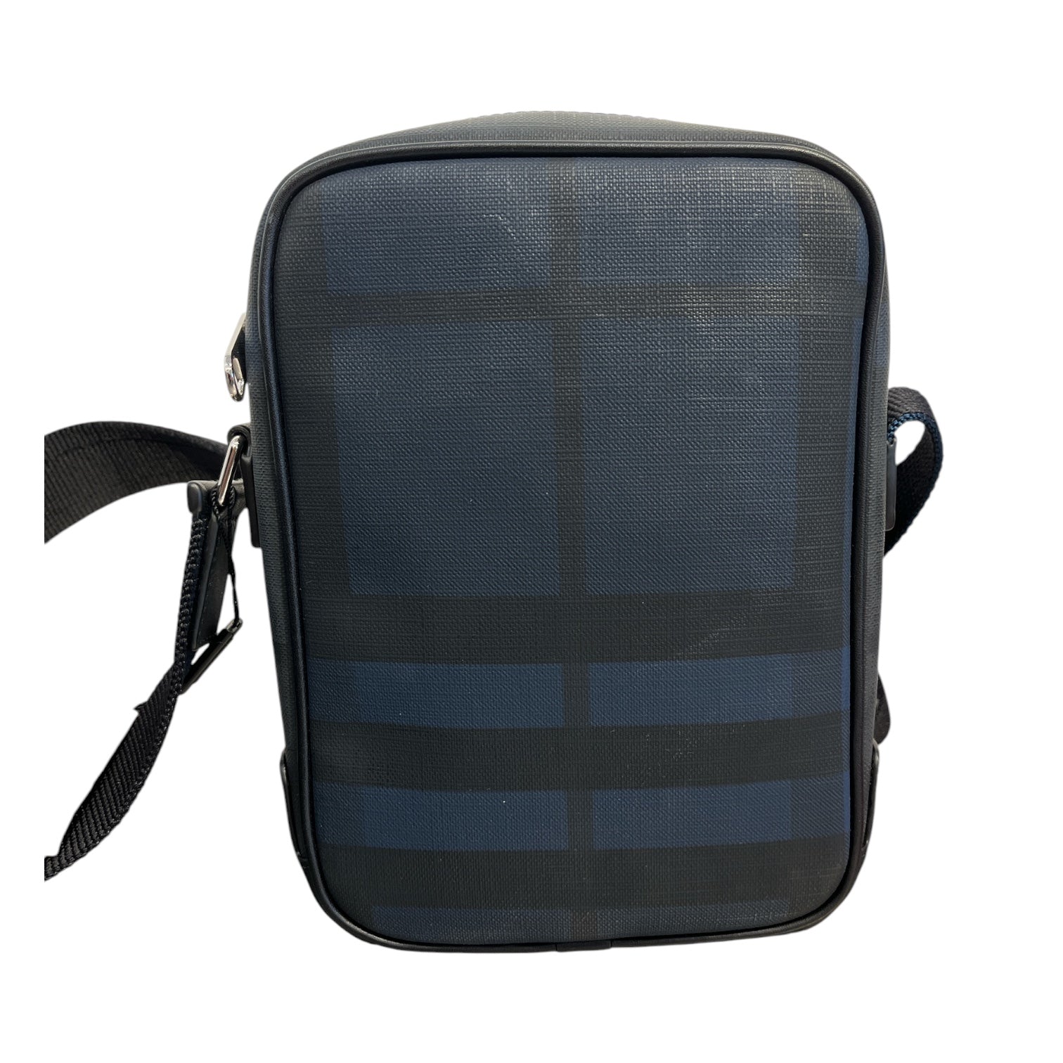 BURBERRY/Cross Body Bag/Leather/BLK/black & navy view 2