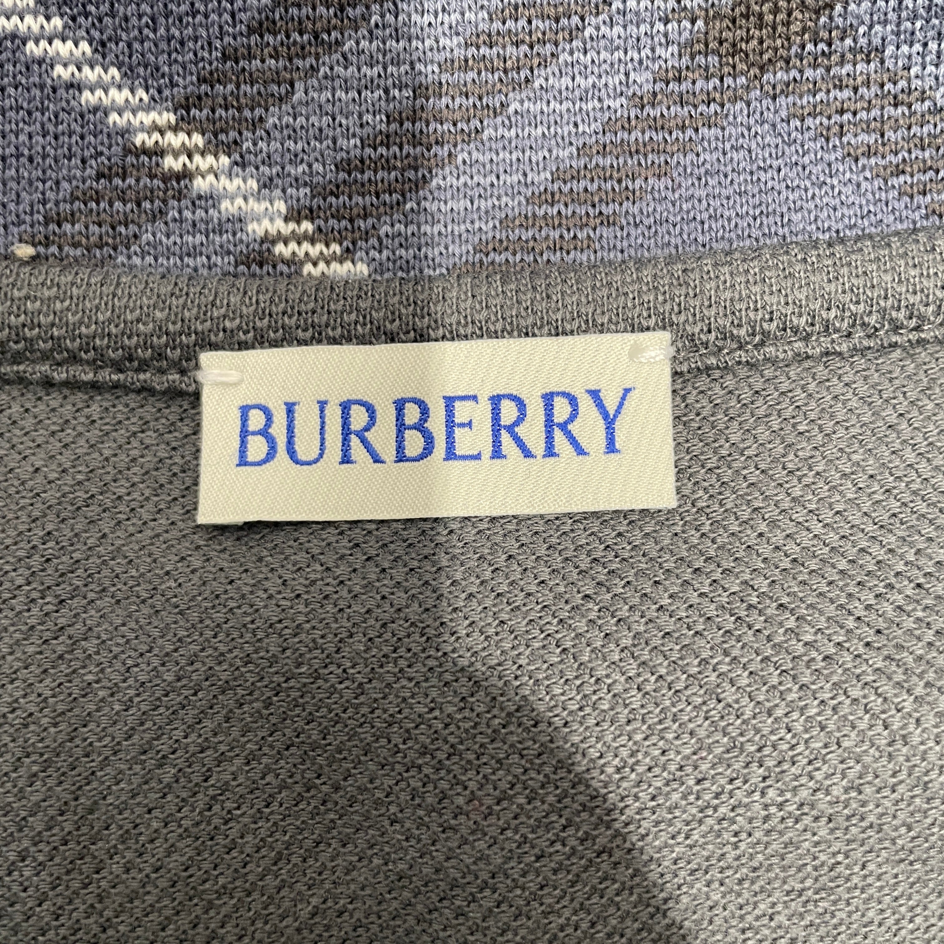 BURBERRY LONDON/Polo Shirt/S/Cotton/GRY/ view 3
