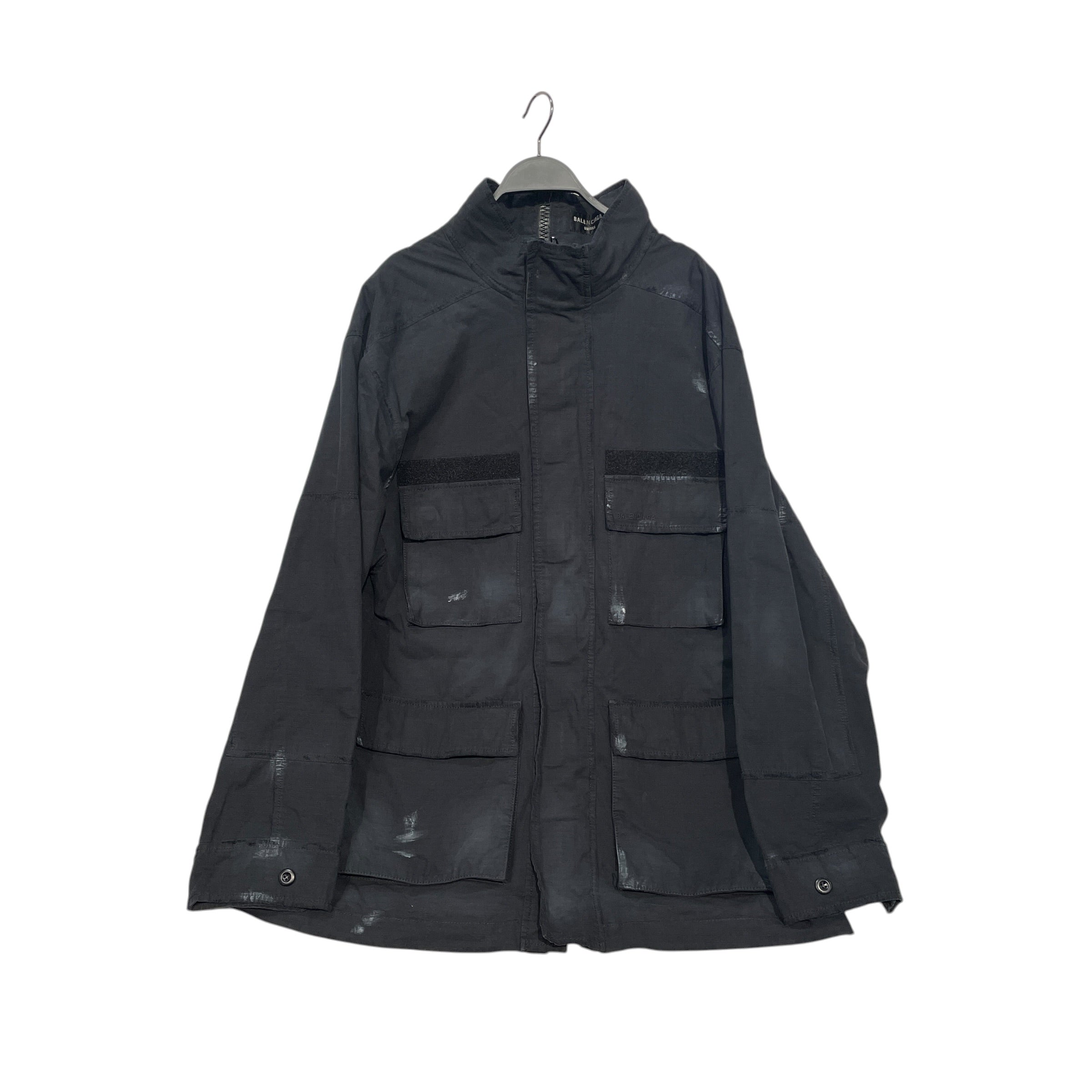BALENCIAGA/Military Jkt/1/Cotton/BLK/DOUBLE FRONT MILITARY JACKET view 1