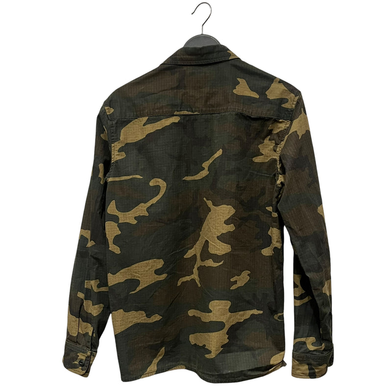 Carhartt/LS Shirt/S/Cotton/GRN/Camouflage/Work In Progress