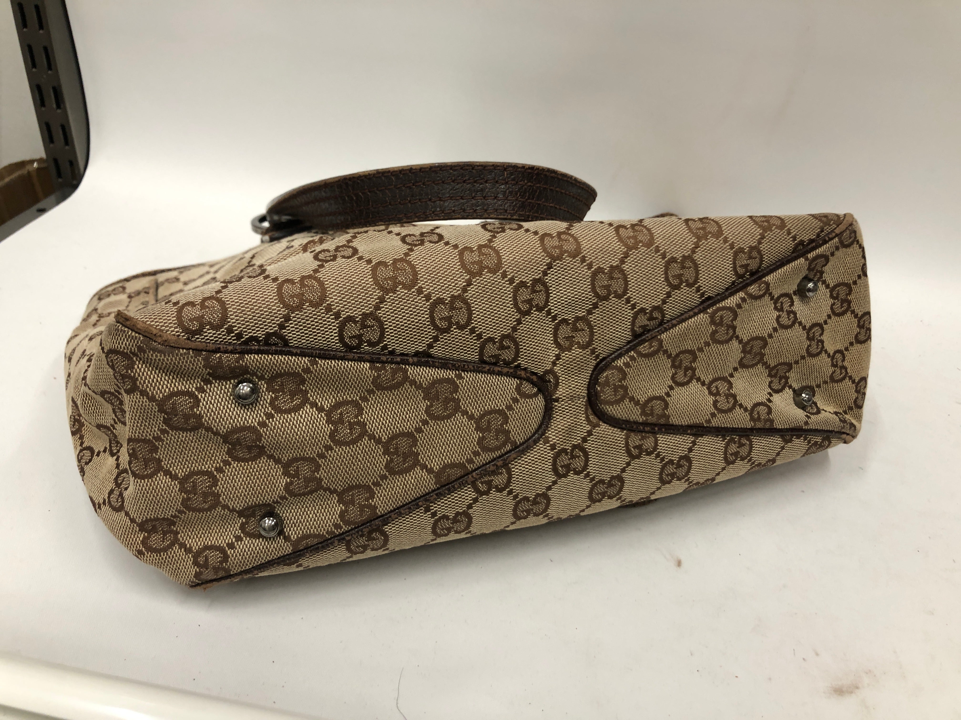 GUCCI/Tote Bag/Monogram/BRW/GG MONO TOTE view 7