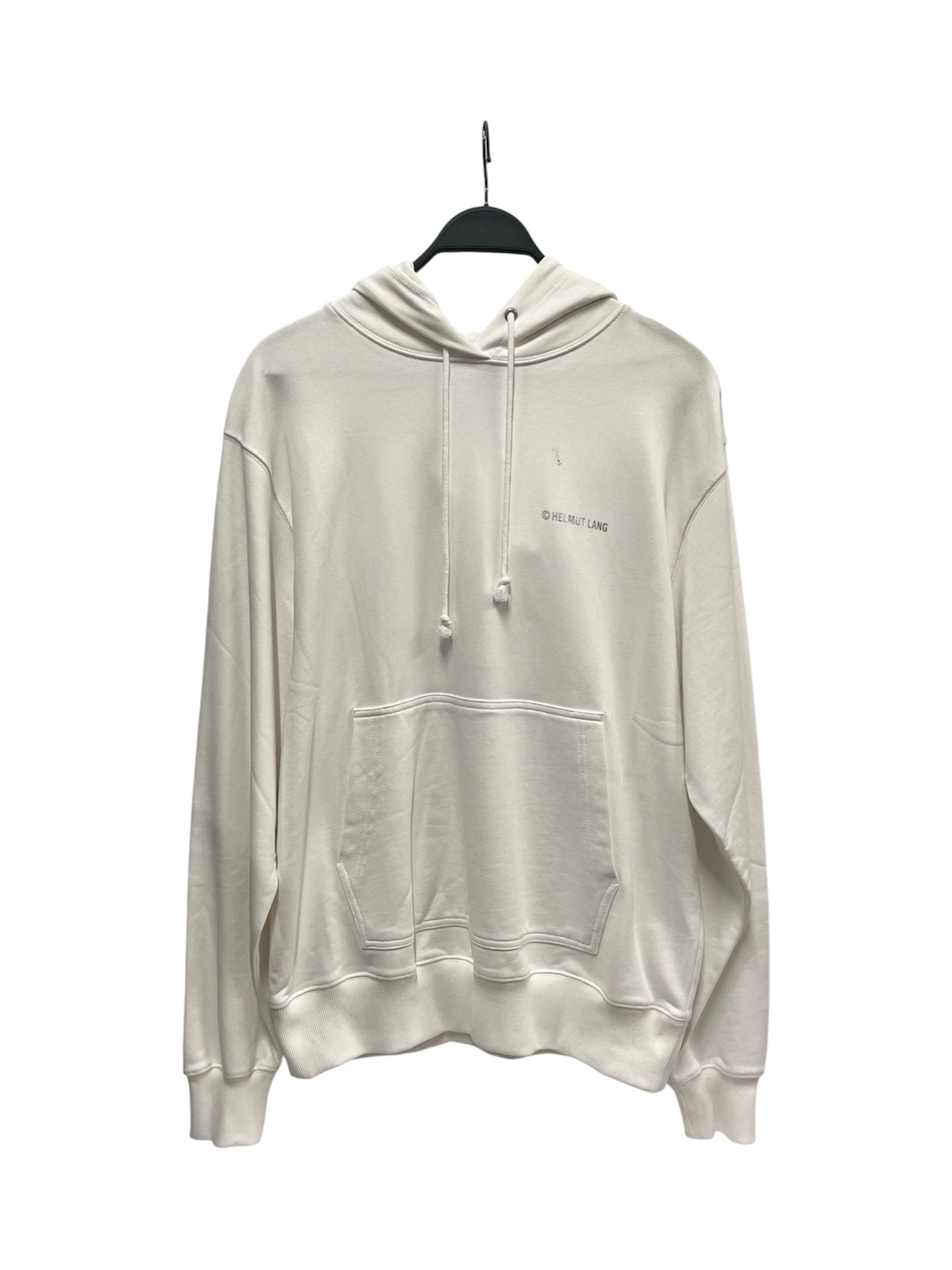 Helmut Lang/Hoodie/M/Cotton/WHT/SILVER LOGO view 1