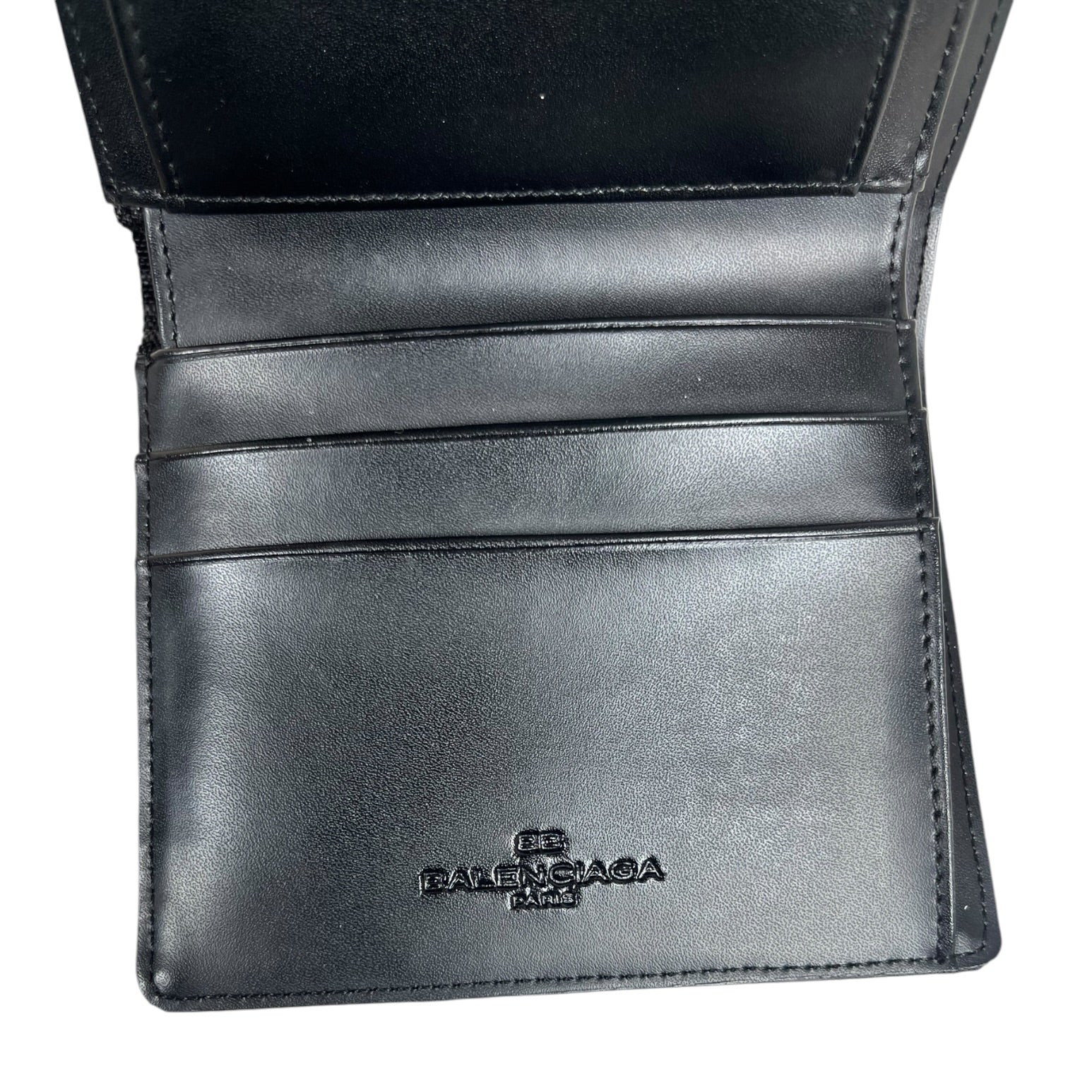 BALENCIAGA/Trifold Wallet/Monogram/BLK/M's/ view 4