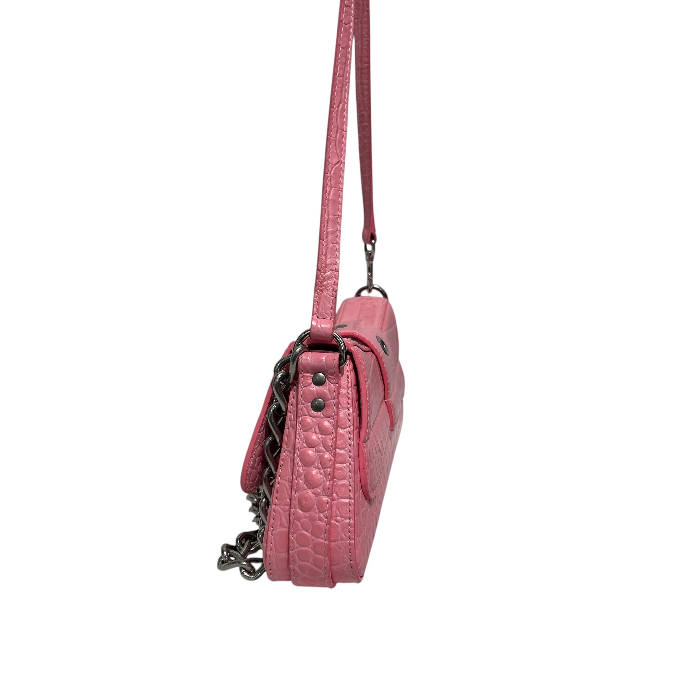 BALENCIAGA/Hand Bag/Leather/PNK/Lindsay Crocodile view 3