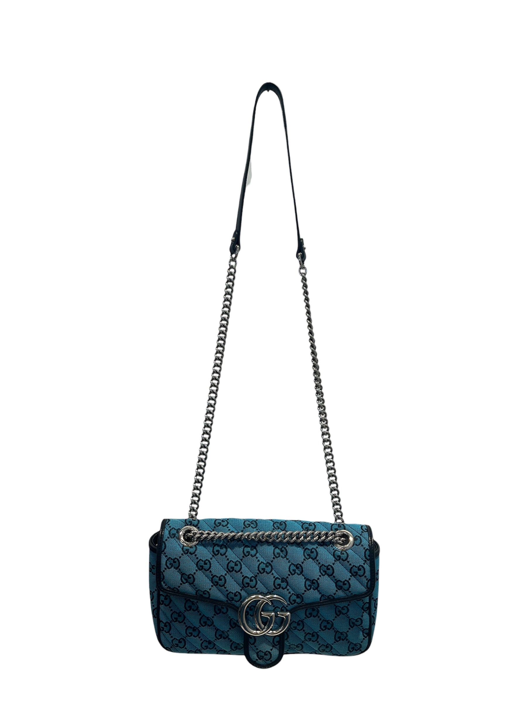 GUCCI/Cross Body Bag/Monogram/Cotton/BLU/443497520981 view 3