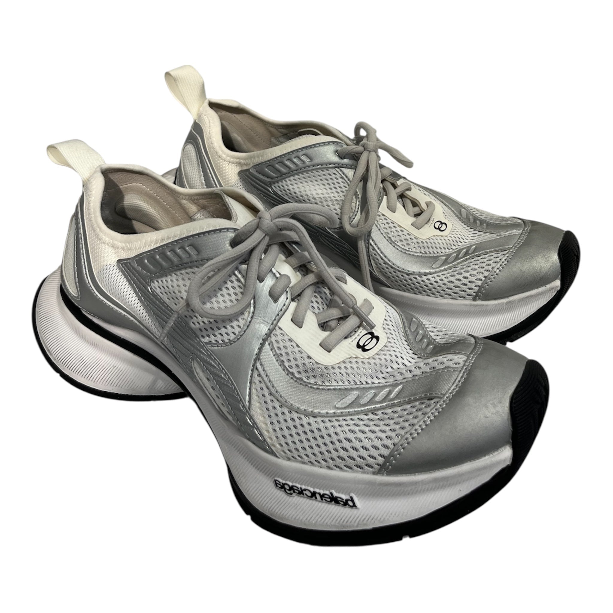 BALENCIAGA/Low-Sneakers/US 8/Polyester/WHT/793945 WHT/SLVER CIRCUIT SNKR view 1