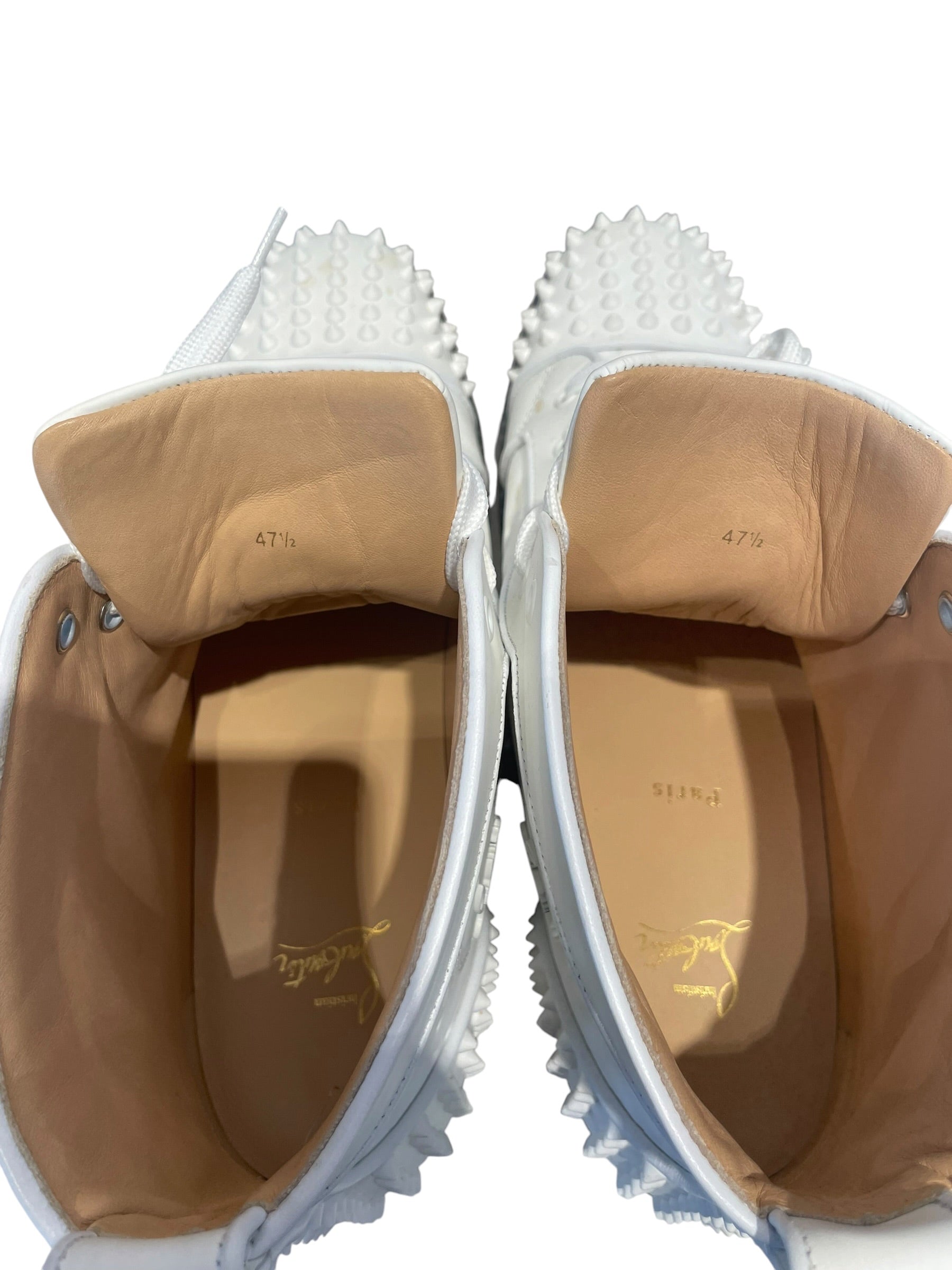 Christian Louboutin/Hi-Sneakers/EU 47.5/Monogram/Leather/WHT/ view 6