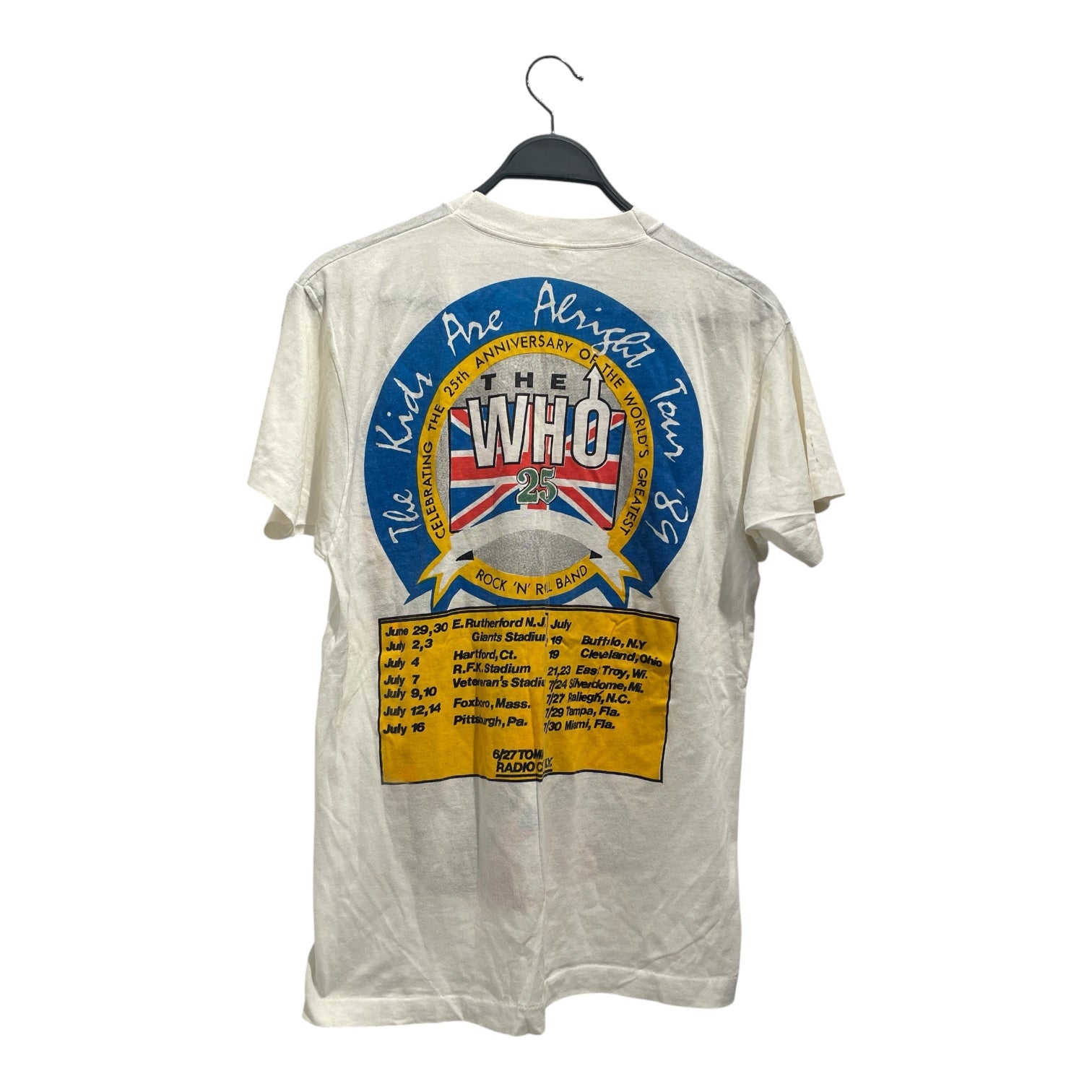 Vintage/T-Shirt/XL/Cotton/WHT/THE WHO view 2