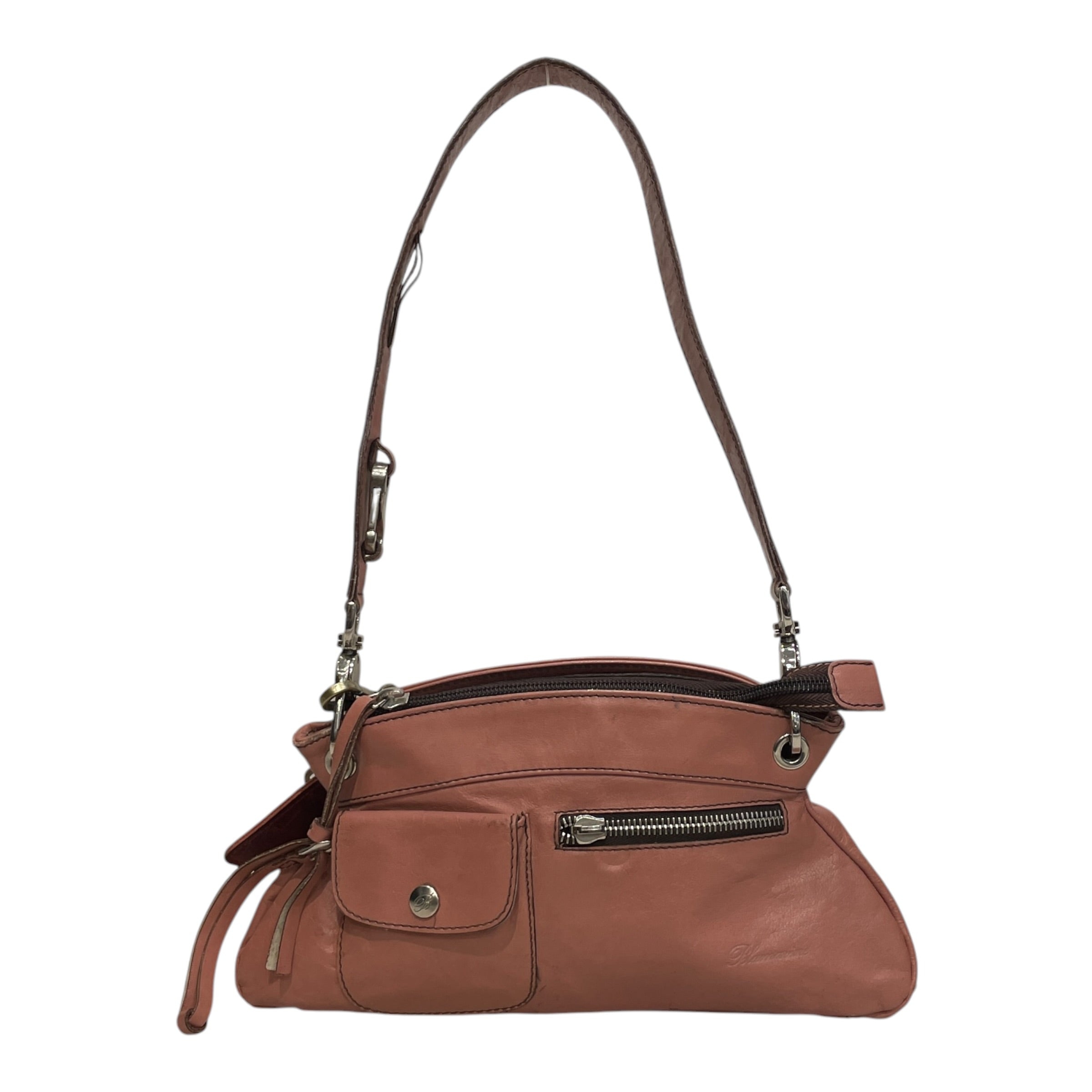 BLUMARINE/Clutch Bag/Leather/PNK/CARGO POCKET/ TASSLE ZIP view 1