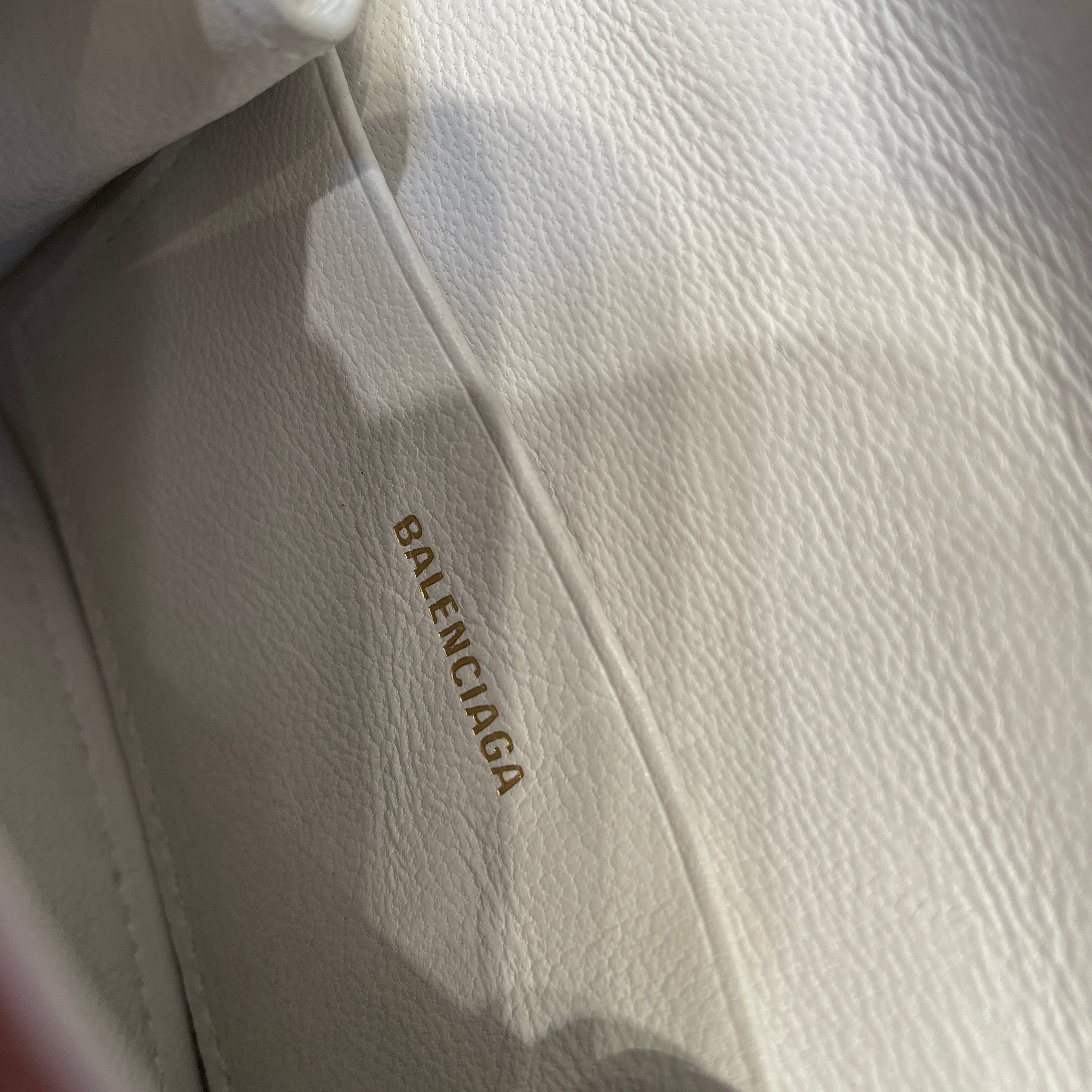 BALENCIAGA/Pouch/Leather/WHT/ view 3