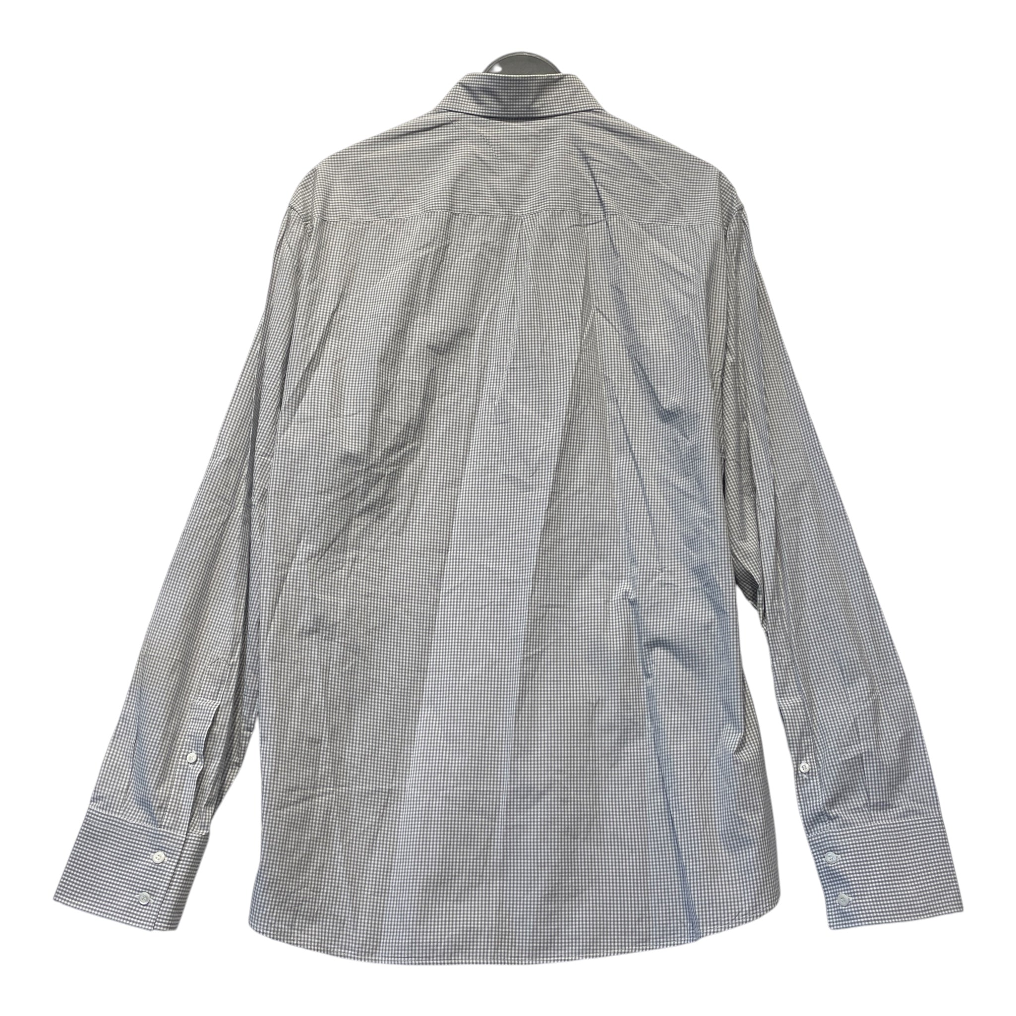 BRUNELLO CUCINELLI/LS Shirt/XXL/Cotton/GRY/Plaid/ view 2