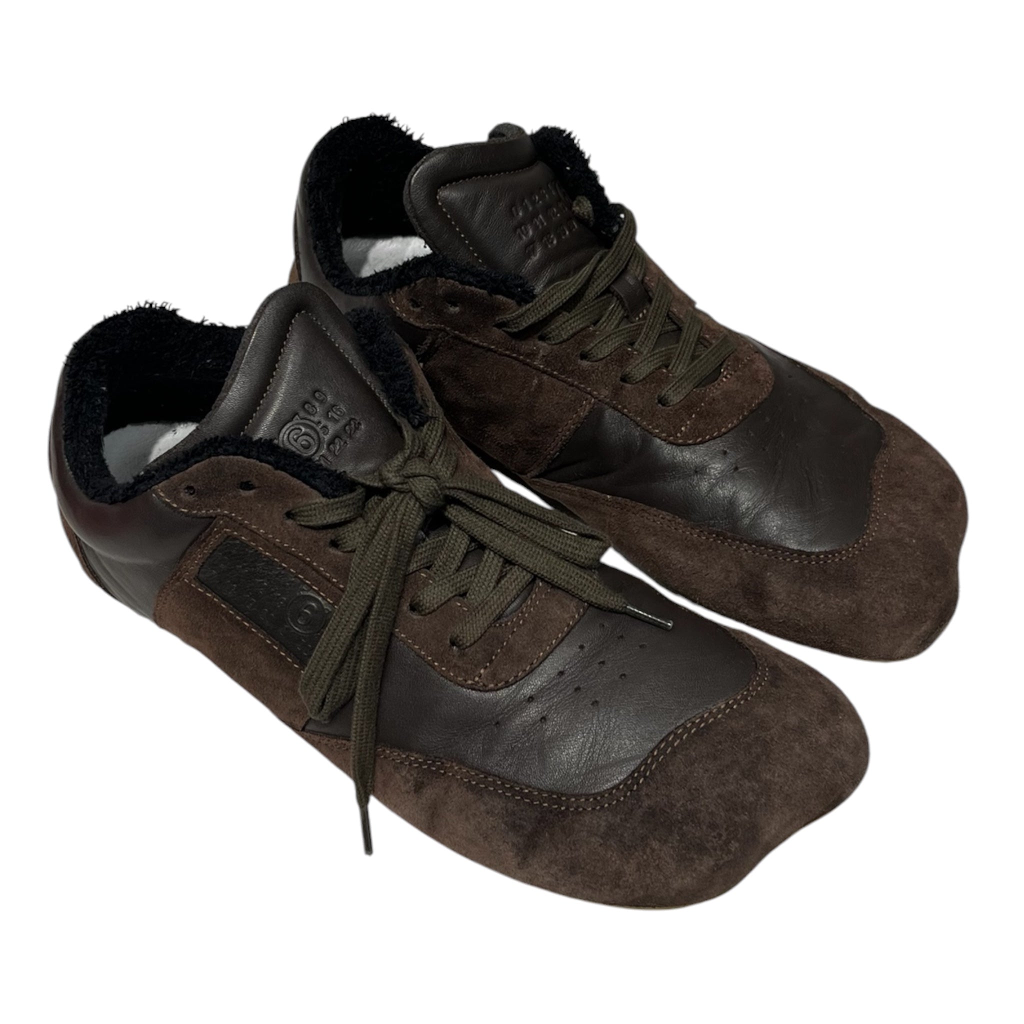 Maison Margiela/Low-Sneakers/EU 45/Suede/BRW/LOW SNEAKER / CURVE TOE view 1