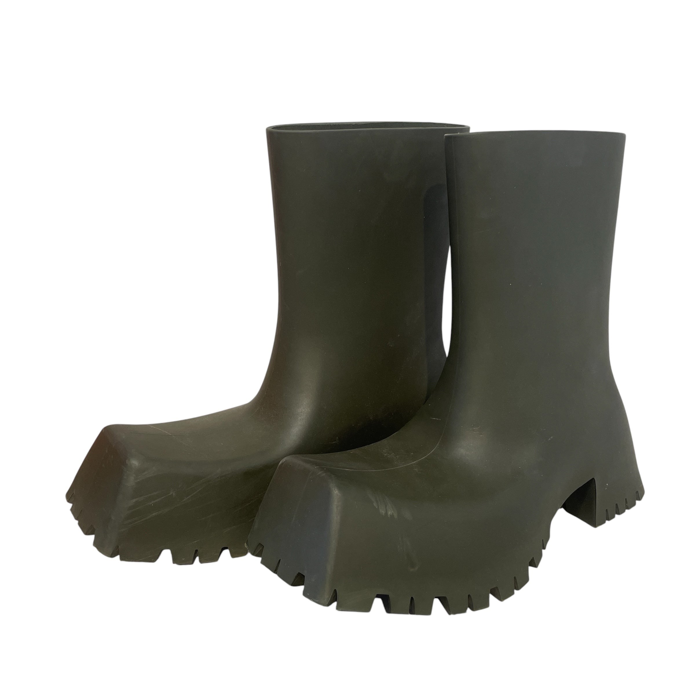 BALENCIAGA/Shoes/US 10/Cotton/GRN/Rubber Rain Troop view 1