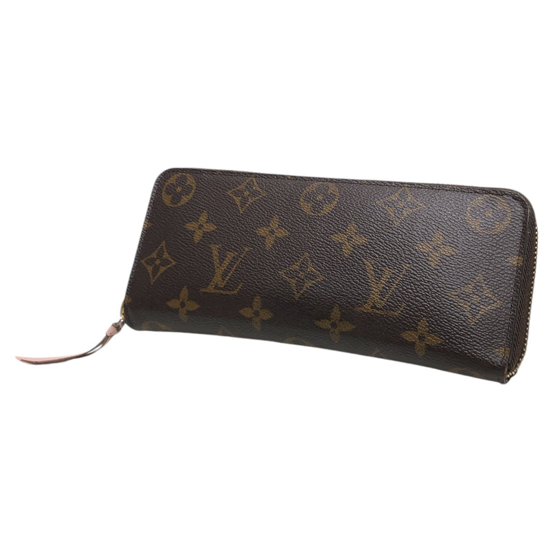 LOUIS VUITTON/Long Wallet/Monogram/Cotton/BRW/ CLEMENCE WALLET