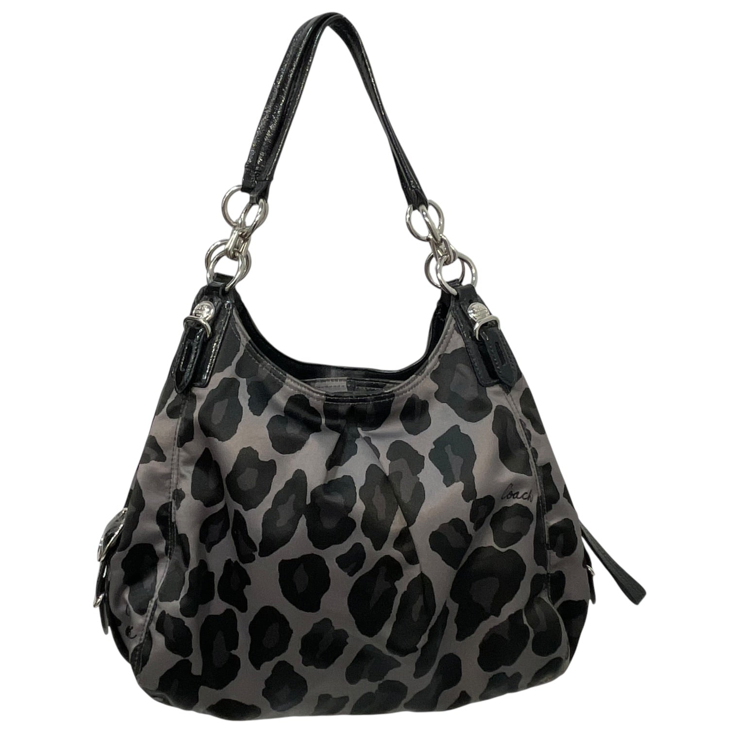 COACH/Hand Bag/Leopard/Cotton/BLK/15778 view 2