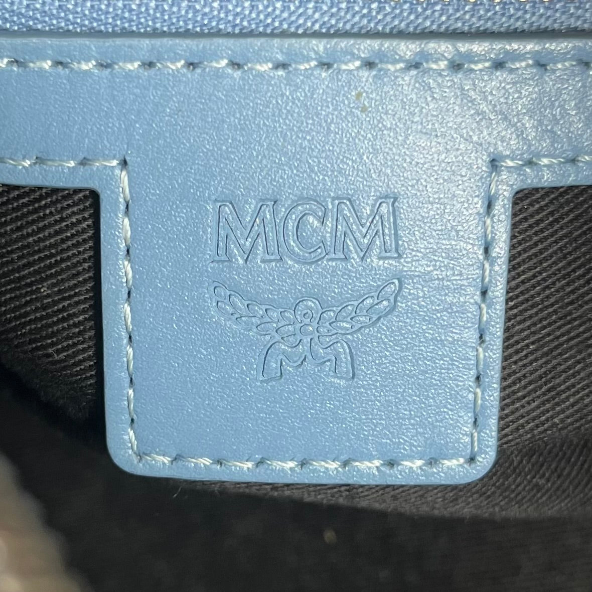 MCM/Hand Bag/Monogram/Leather/BLU/MINI AREN BOSTON BAG view 5