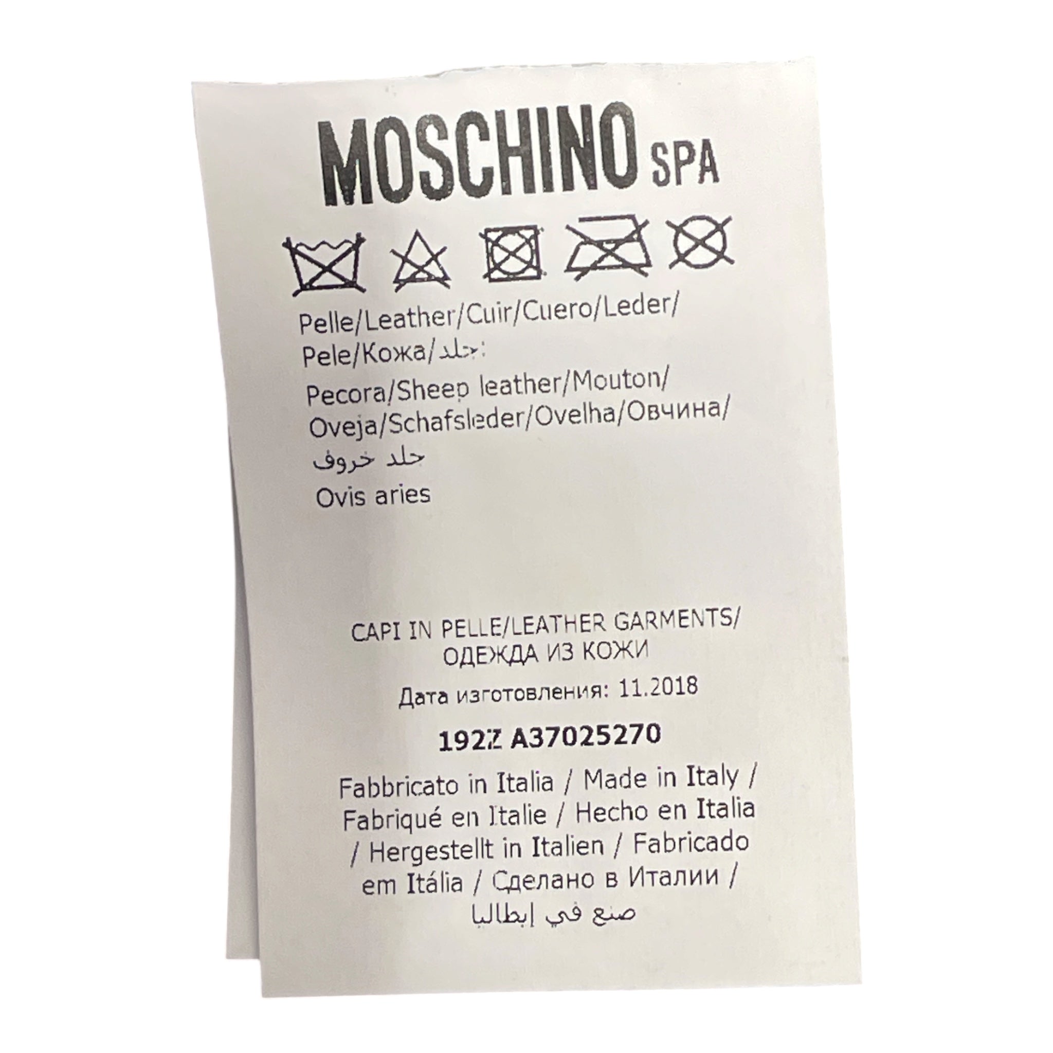 MOSCHINO/Leather Jkt/40/Leather/BLU/Moschino Couture Moto Jacket view 5