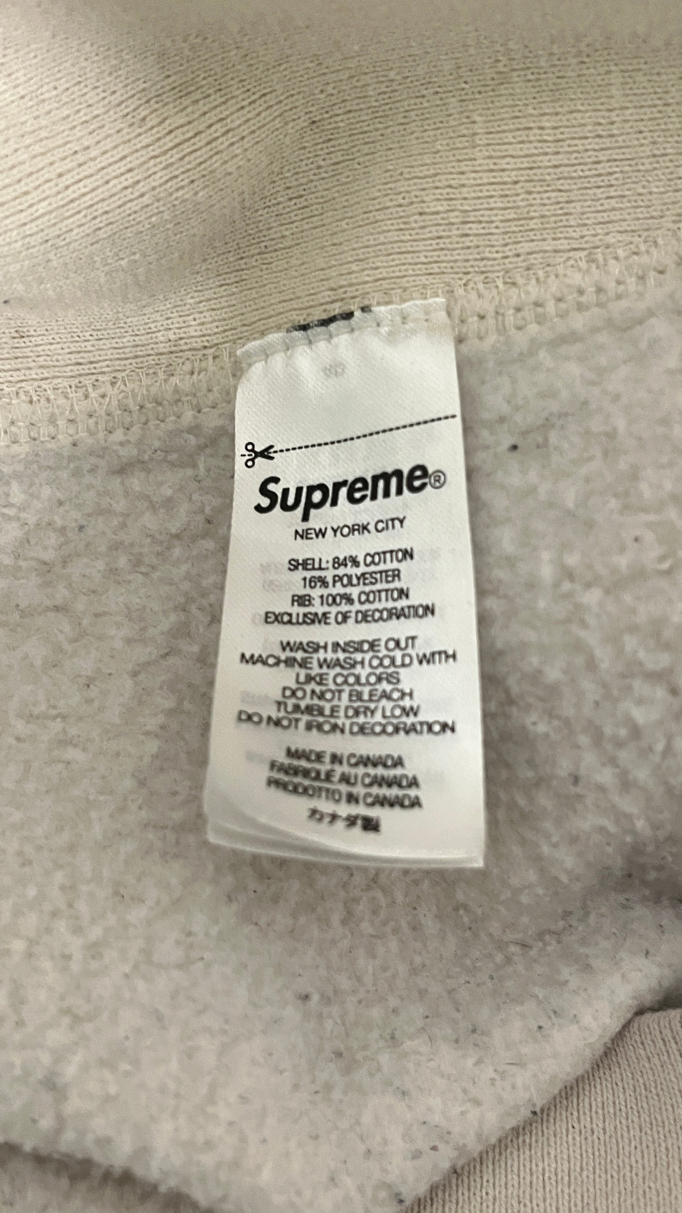 Supreme/Hoodie/L/Cotton/CRM/COLLEGIETE LOGO PULLOVER view 4