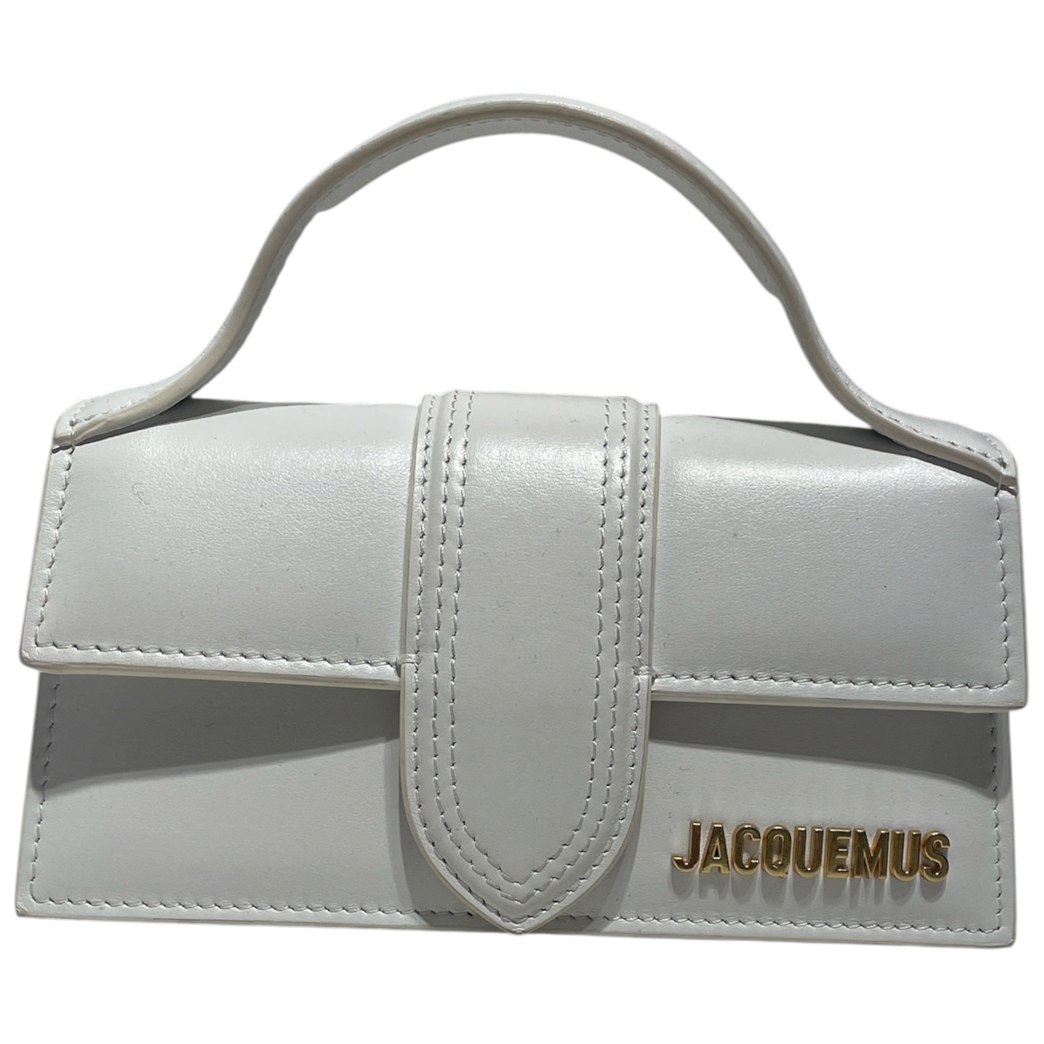 JACQUEMUS/Cross Body Bag/Leather/WHT/Le Bambino Small Bag view 1
