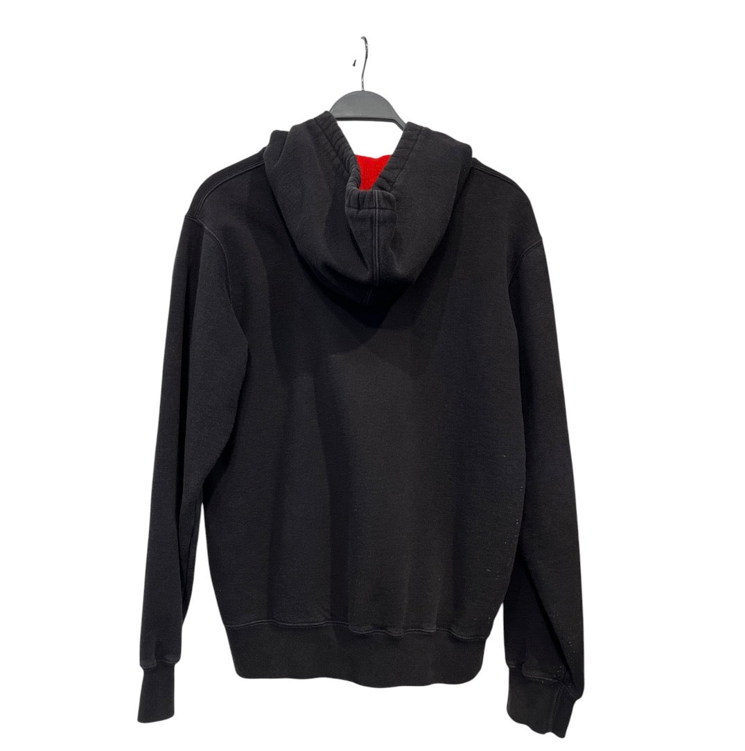 Supreme/Zip Up Hoodie/M/Cotton/BLK/SUPREME RED FLEECE ZIP UP view 2