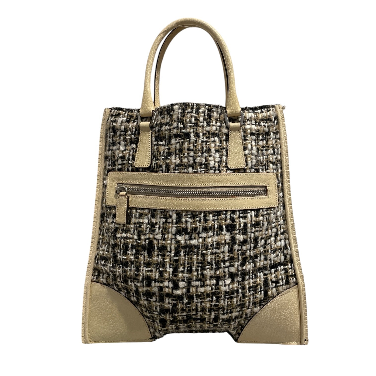 PRADA/Hand Bag/All Over Print/MLT/Tweed white tag 22 view 2