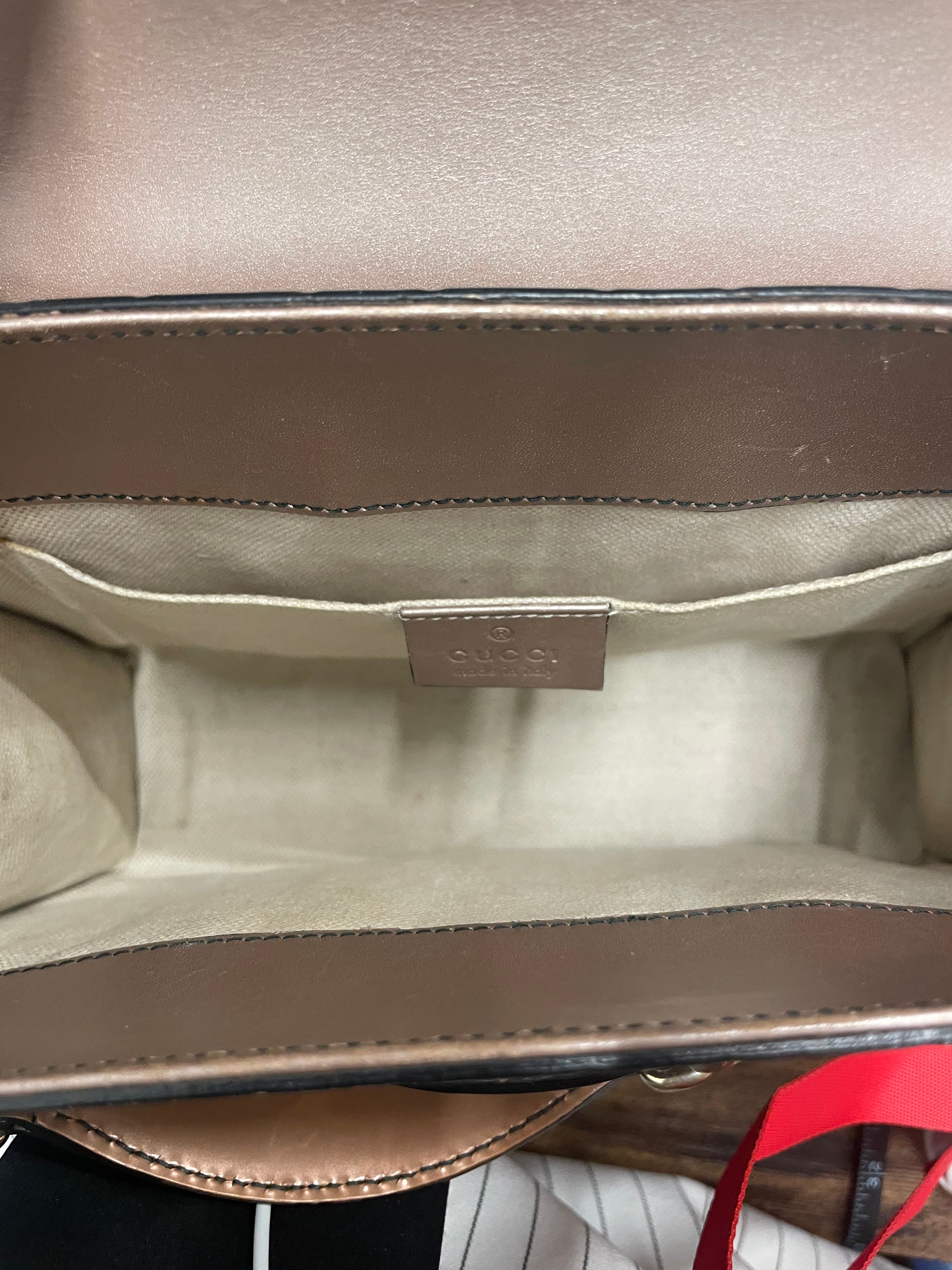 GUCCI/Cross Body Bag/Leather/PNK/EMILY BAG view 3