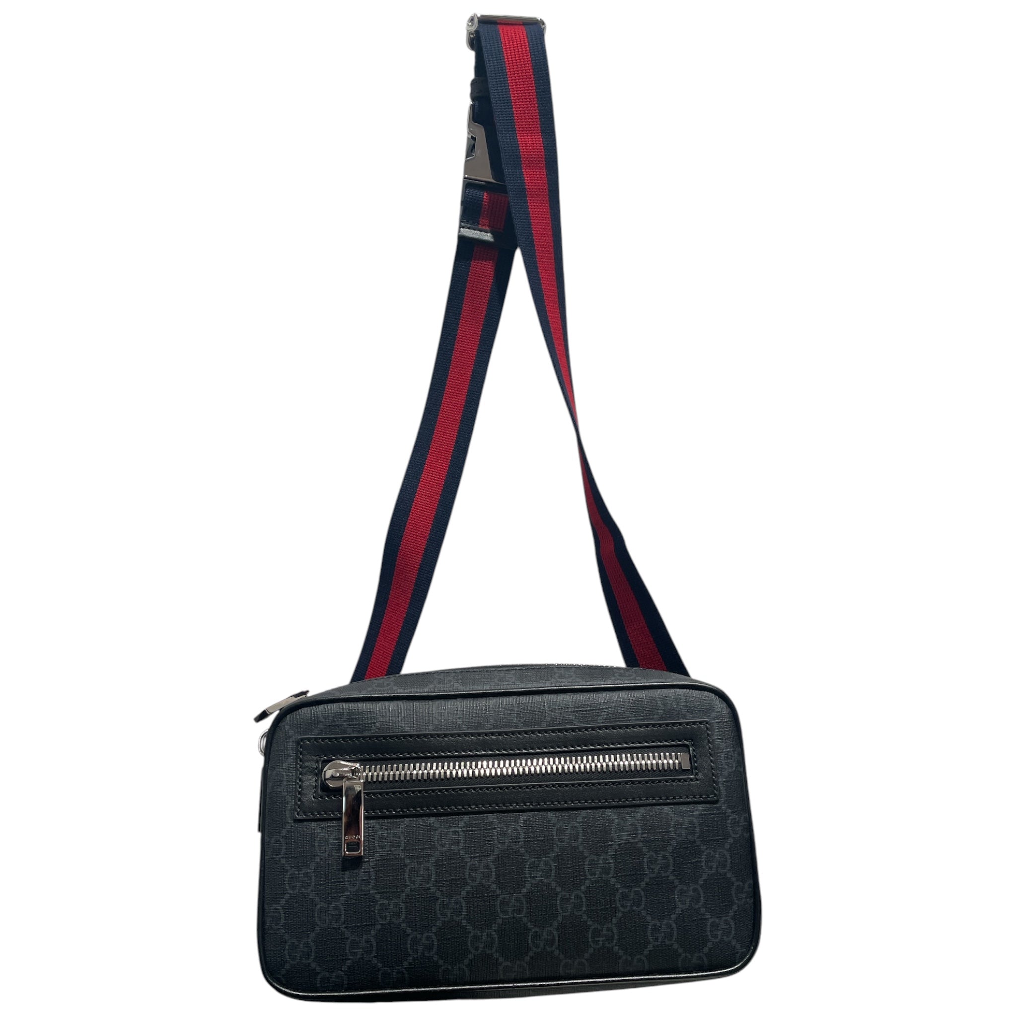 GUCCI/Fanny Pack/Monogram/BLK/GG Supreme Soft Belt Bag view 1