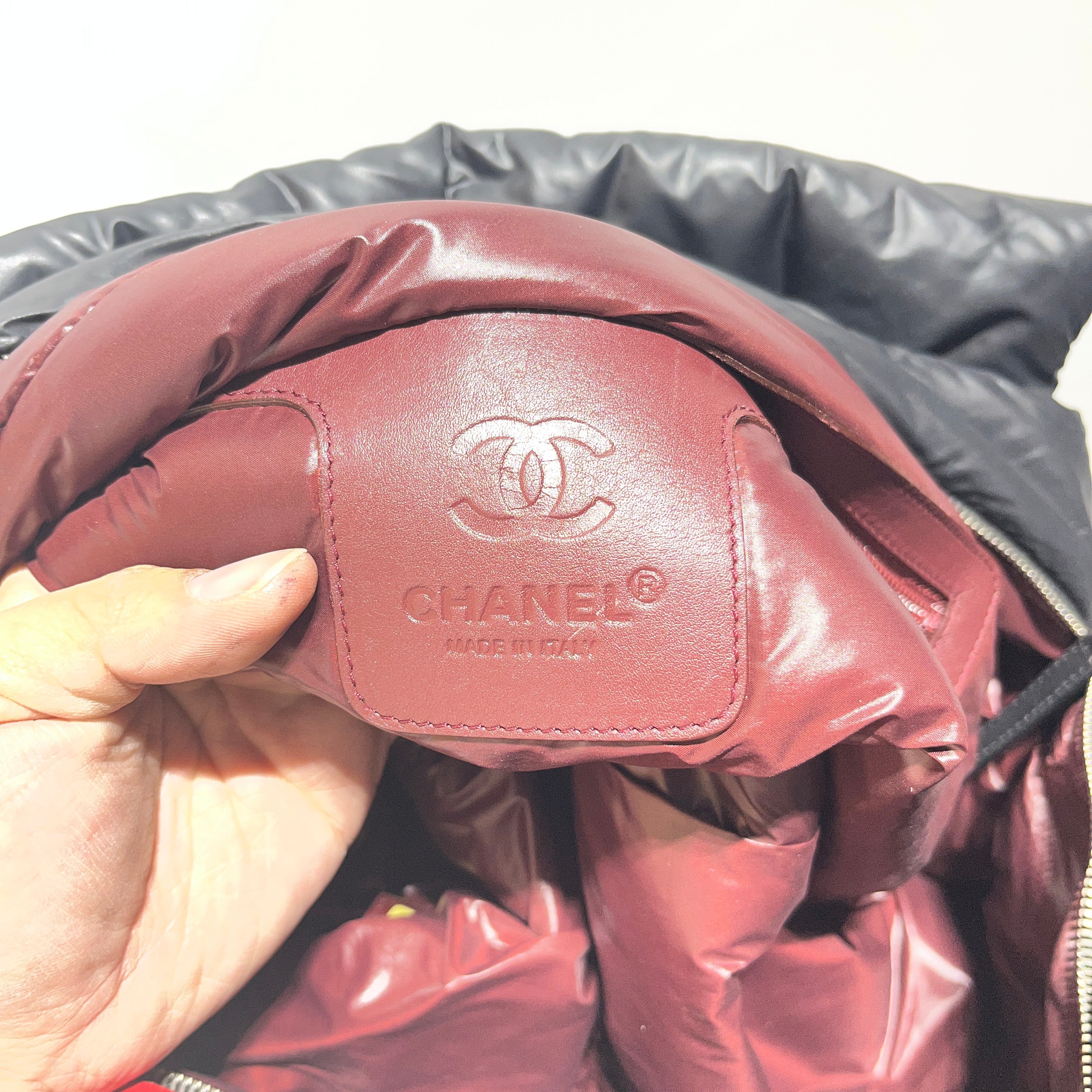 CHANEL/Tote Bag/Nylon/BLK/NYLON BAG view 4