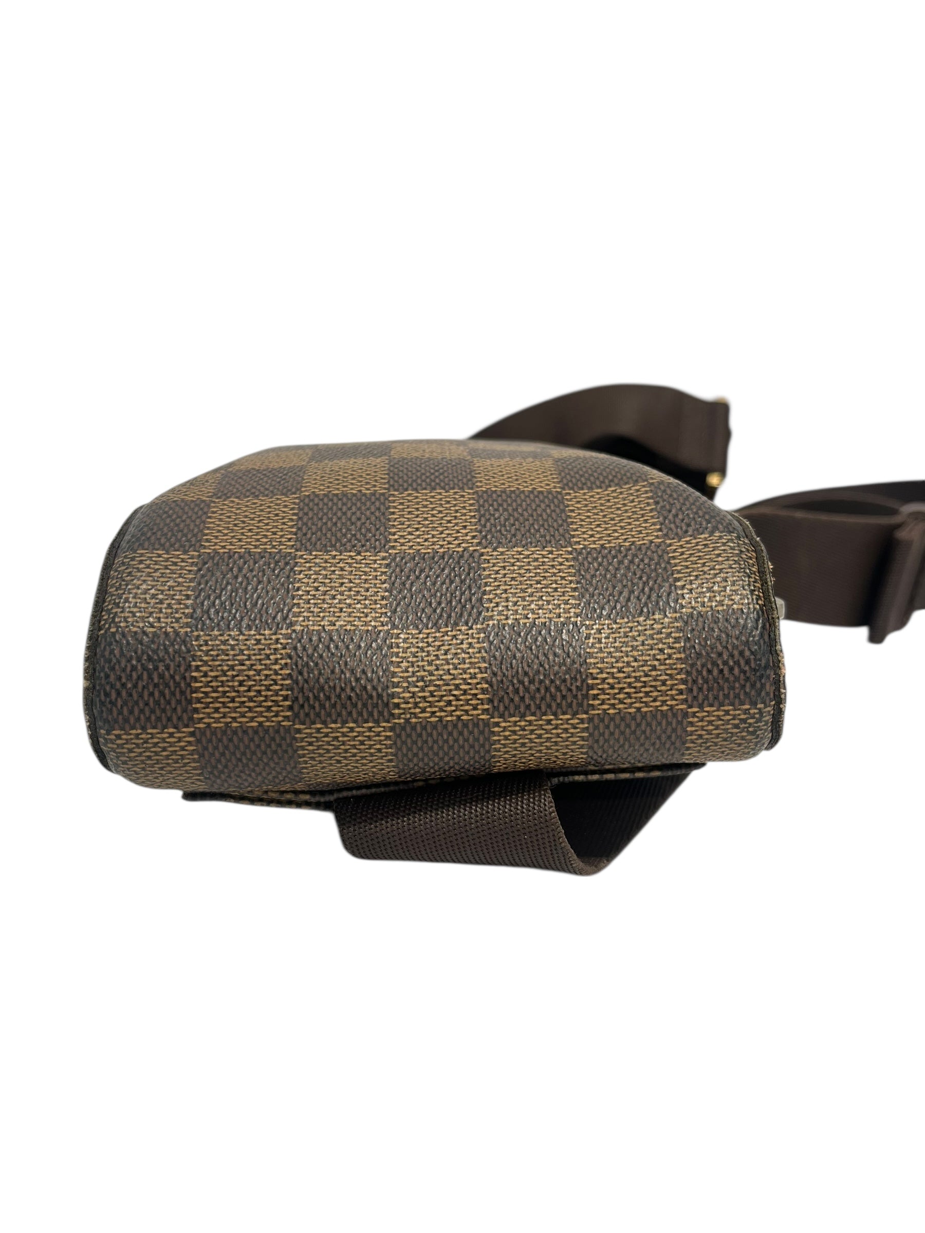 LOUIS VUITTON/Fanny Pack/Monogram/Leather/BRW/DAMIER EBENE GERONIMOS FANNY view 4