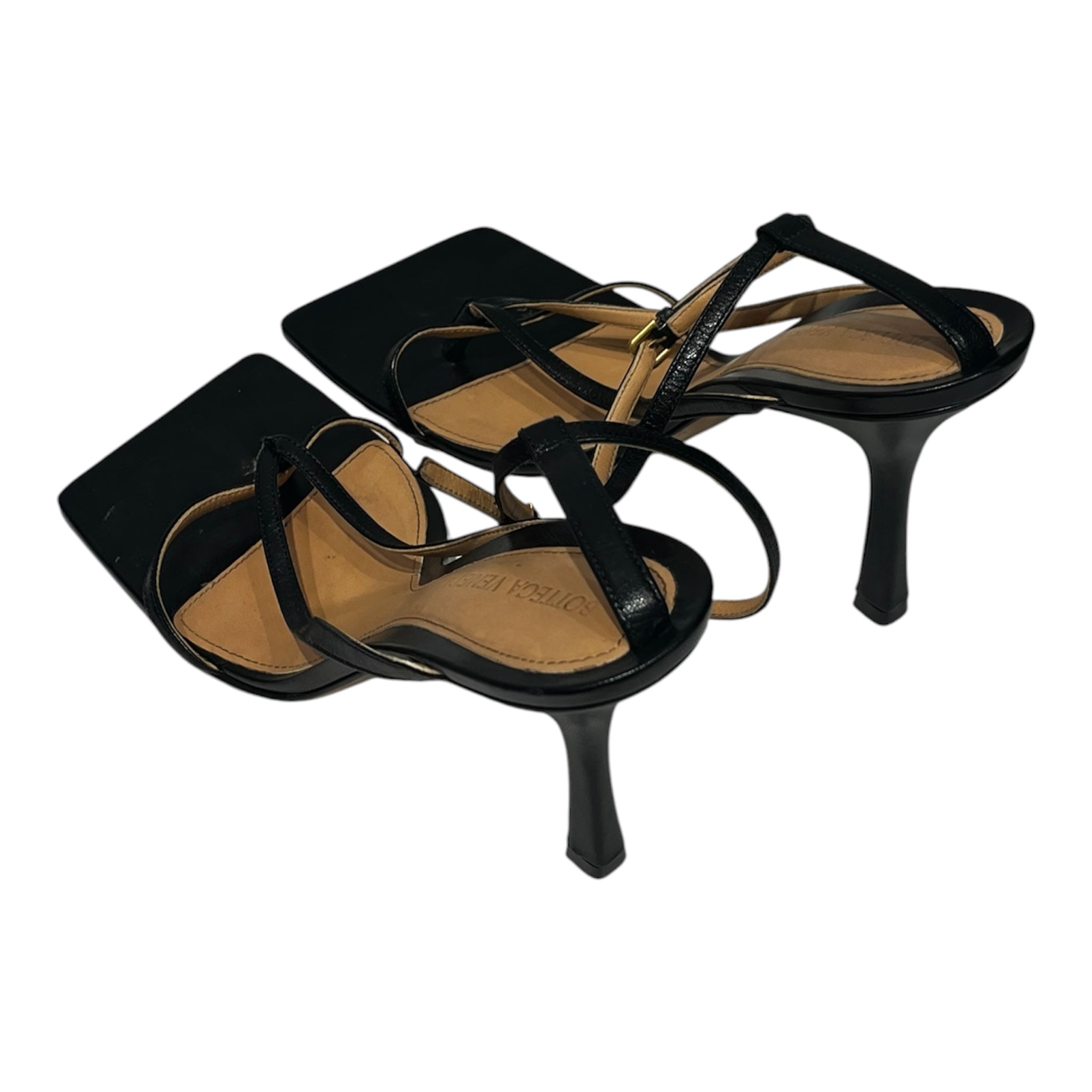 BOTTEGA VENETA/Heels/US 8.5/BLK/BOTTEGA VENETA SANDAL HEELS view 2