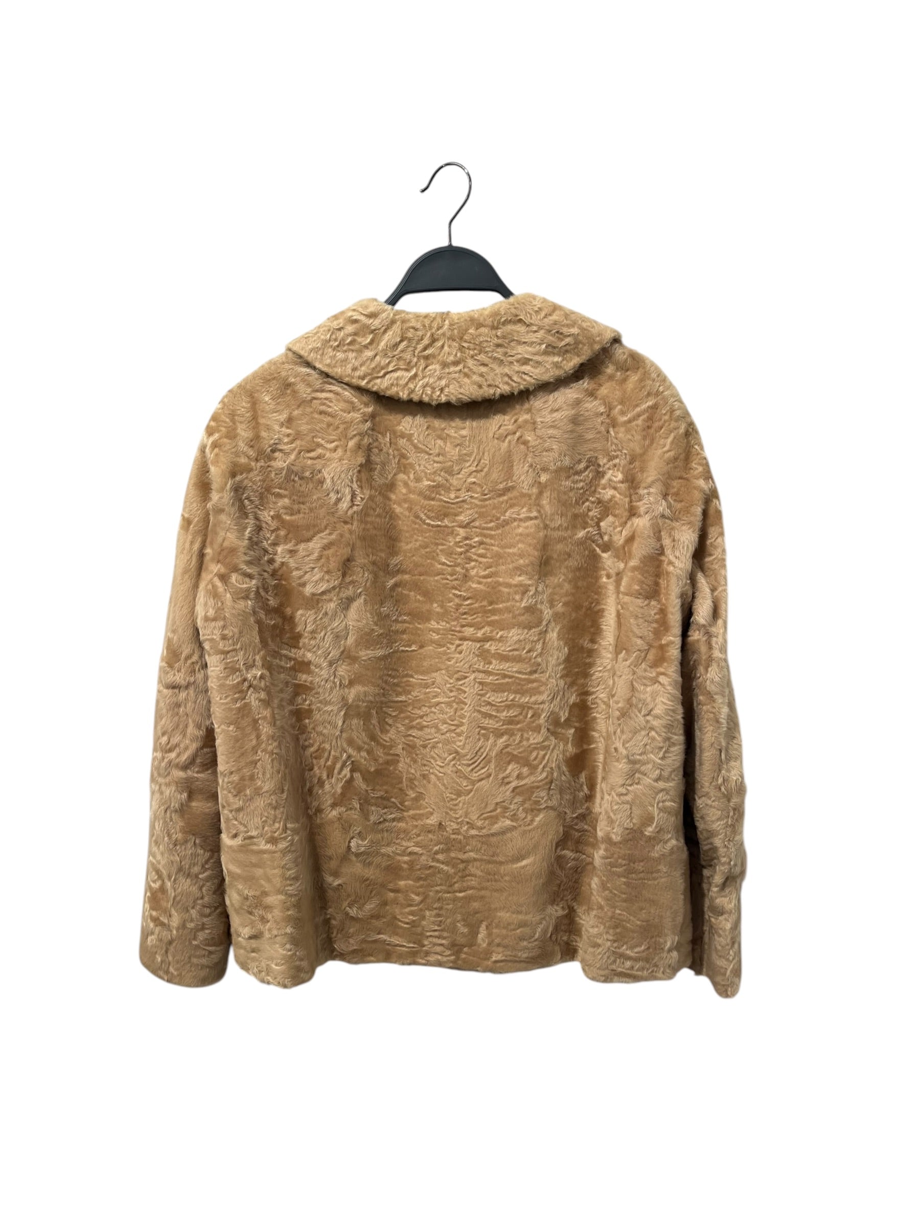 Vintage/Coat/Fur/BEG/CREAM FUR BUTTON COAT view 2