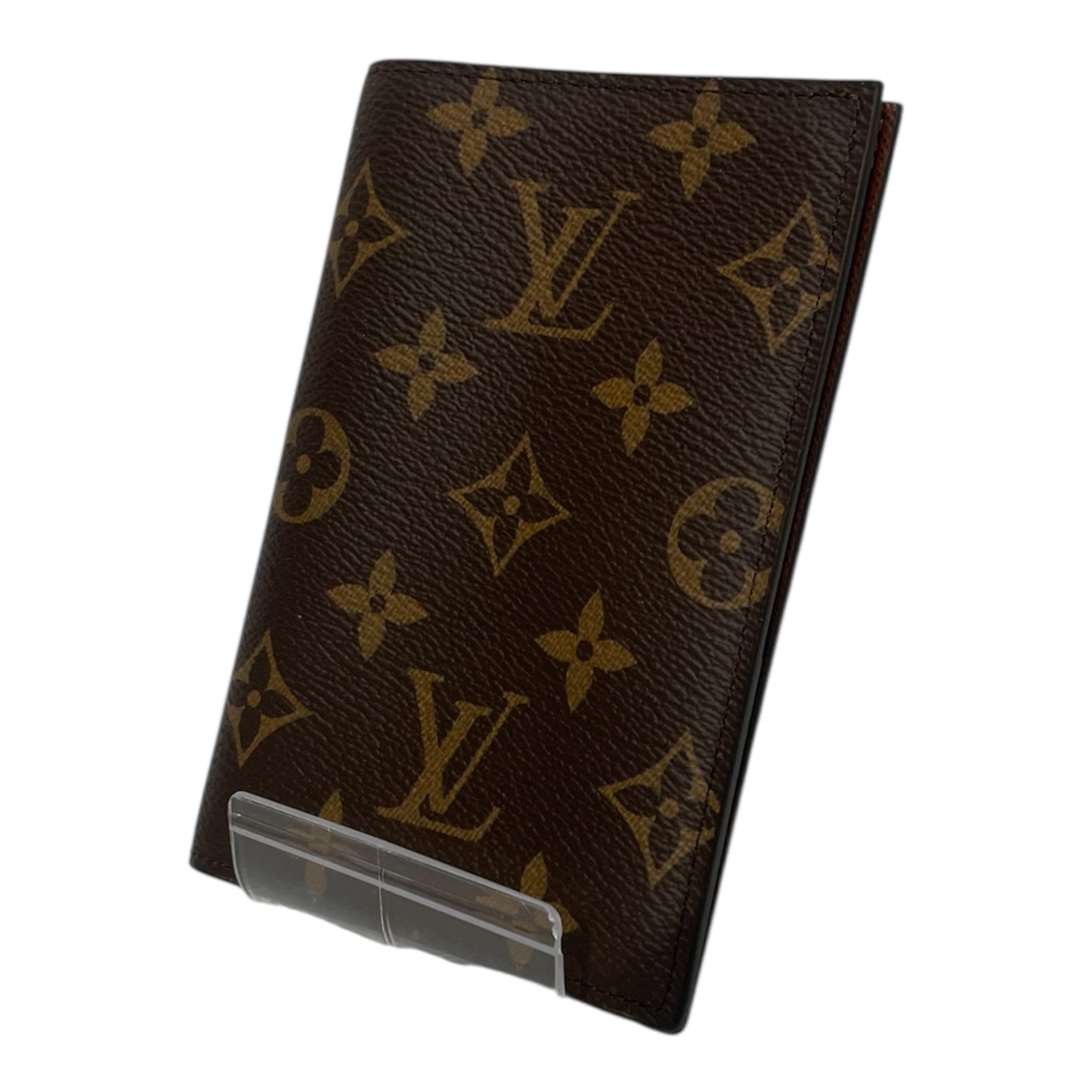 LOUIS VUITTON/Pass Case/Monogram/Leather/BRW/Passport Cover view 1