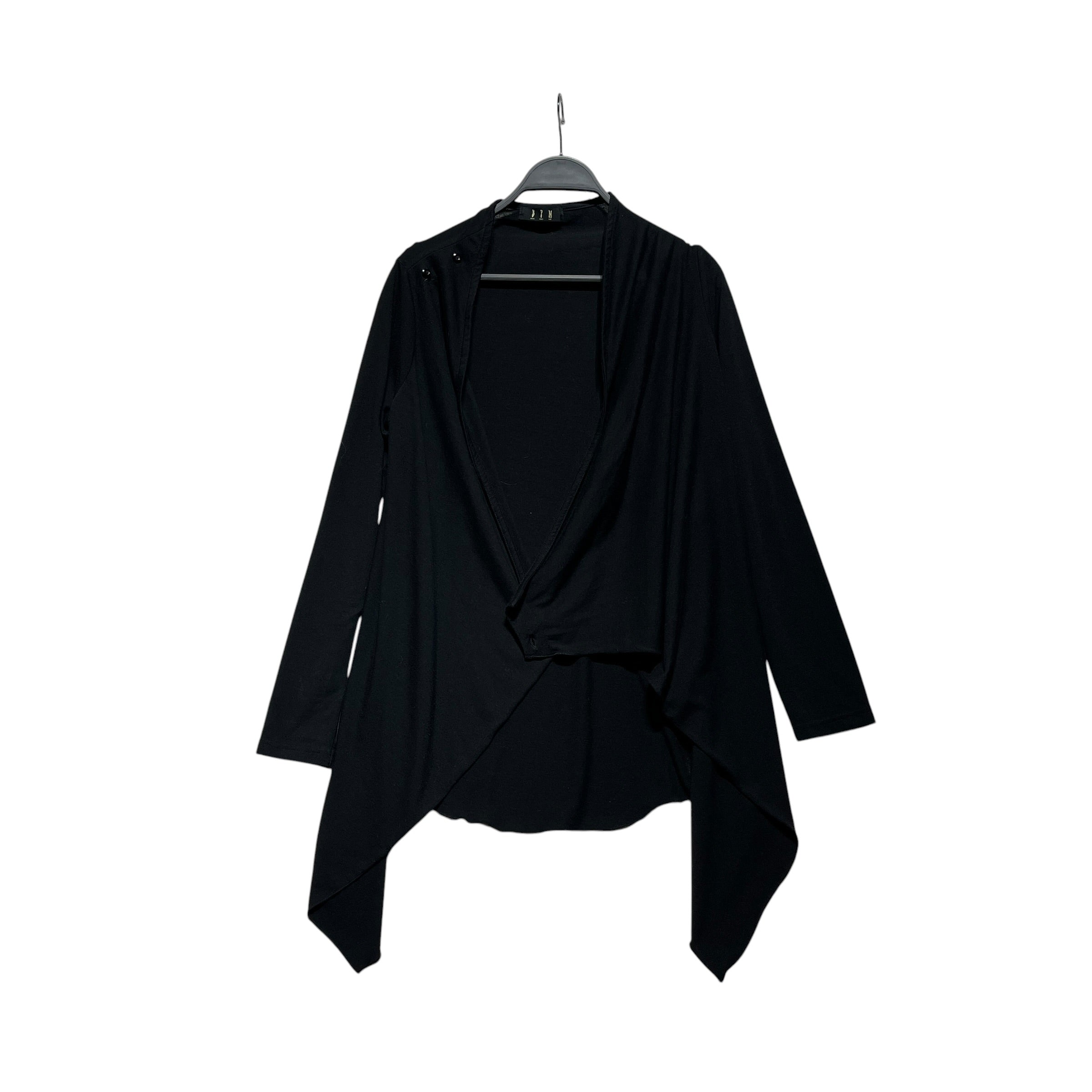 BLACK PEACE NOW/LS Dress/M/Cotton/BLK/Asymetrical Cut view 1