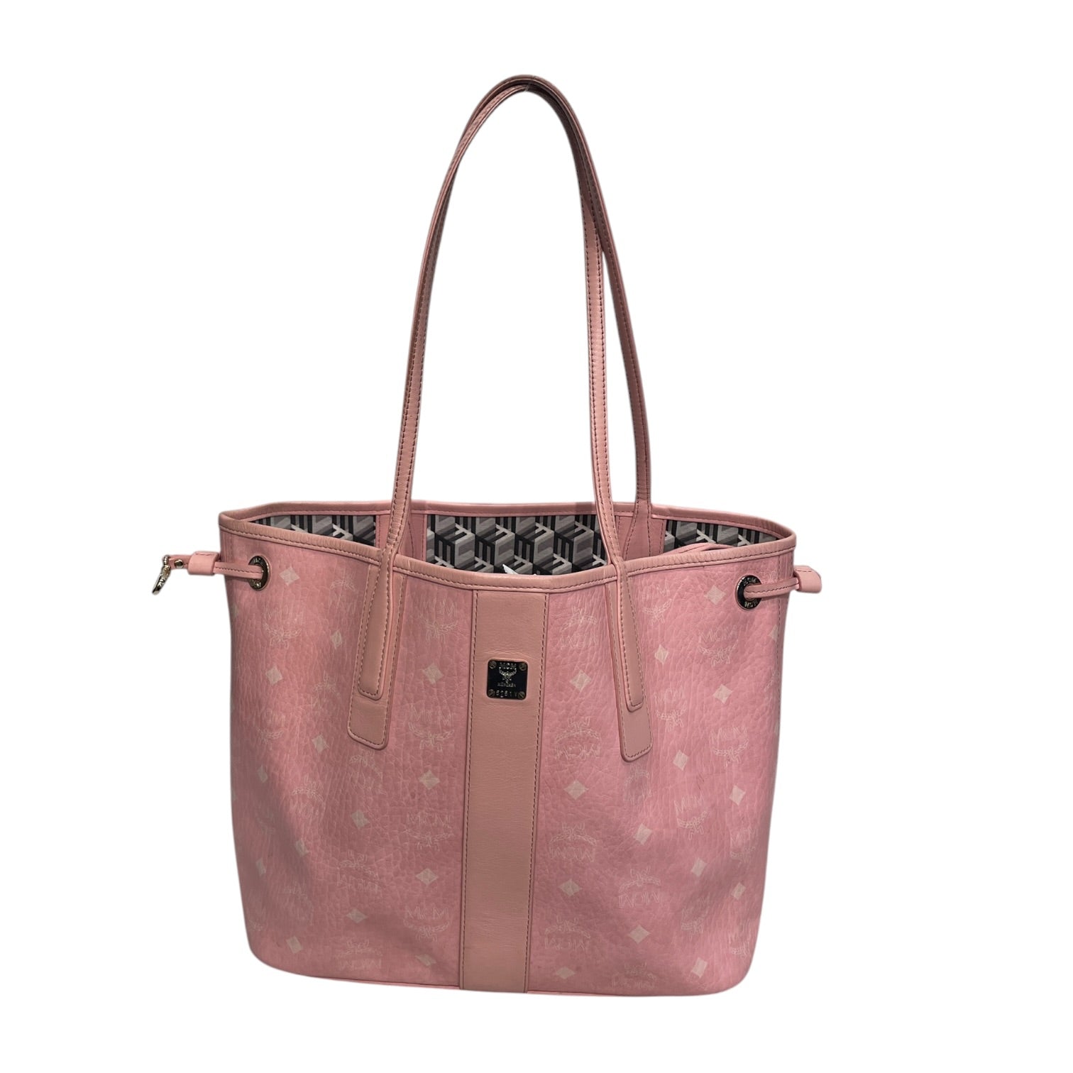 MCM/Bag/Monogram/Leather/PNK/LIZ SHOPPER IN VISETOS view 1
