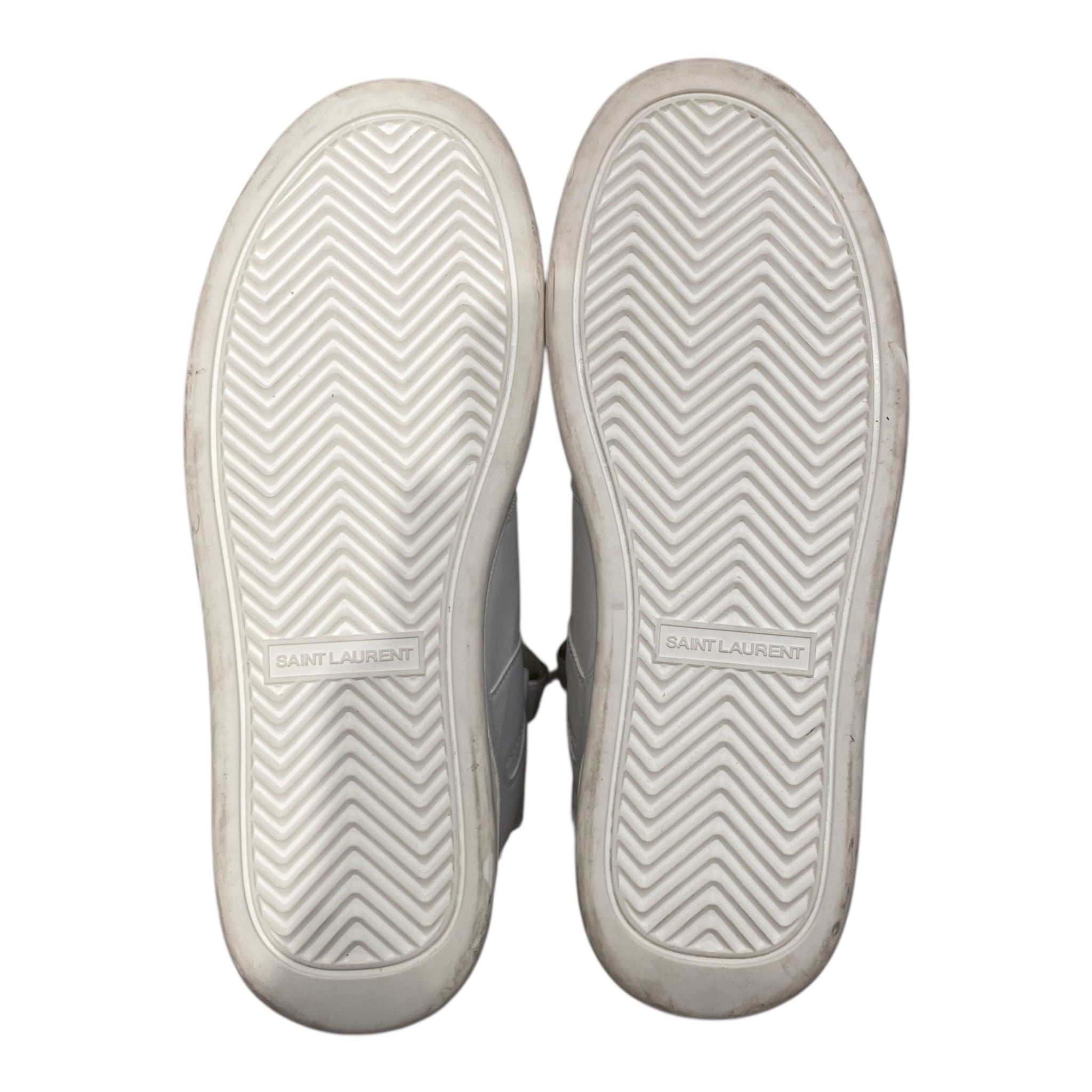 SAINT LAURENT/Hi-Sneakers/EU 38.5/Leather/WHT/STRAP SNEAKER view 5