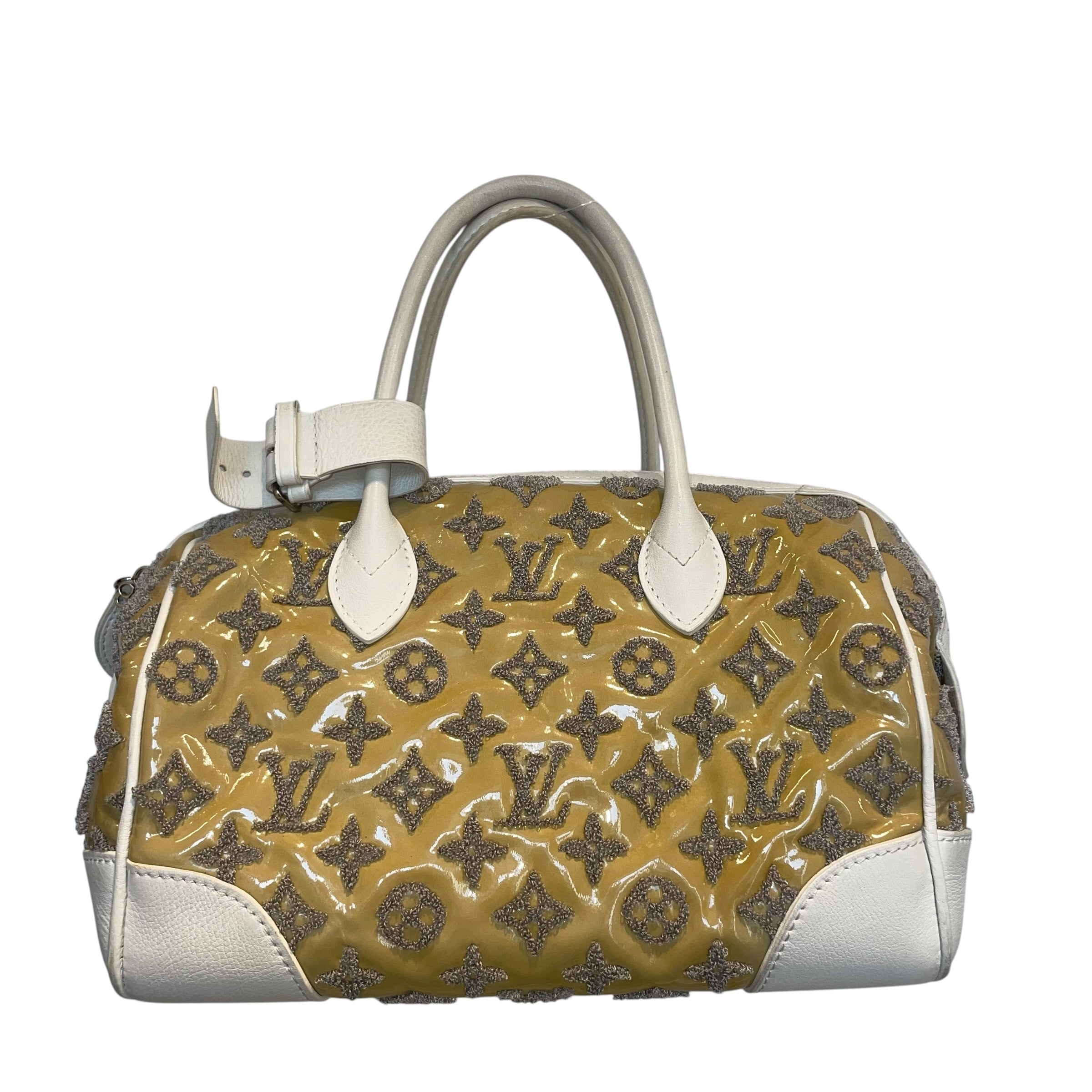 LOUIS VUITTON/Hand Bag/Monogram/Leather/BEG/CREAM HANDLE TUFTED MONOGRAM view 1