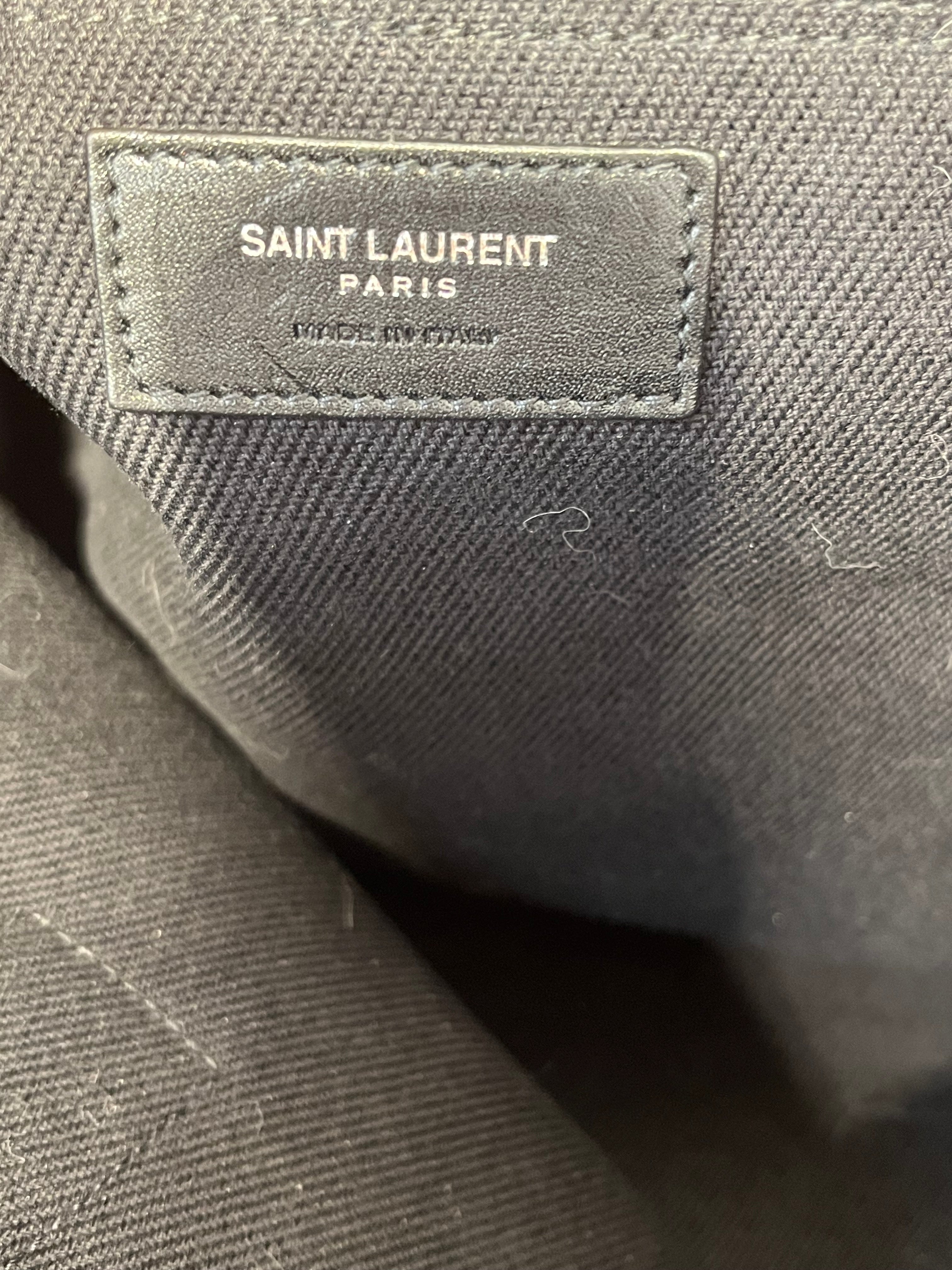 SAINT LAURENT/Tote Bag/Graphic/Cotton/BLK/Canvas Rive Gauche view 7