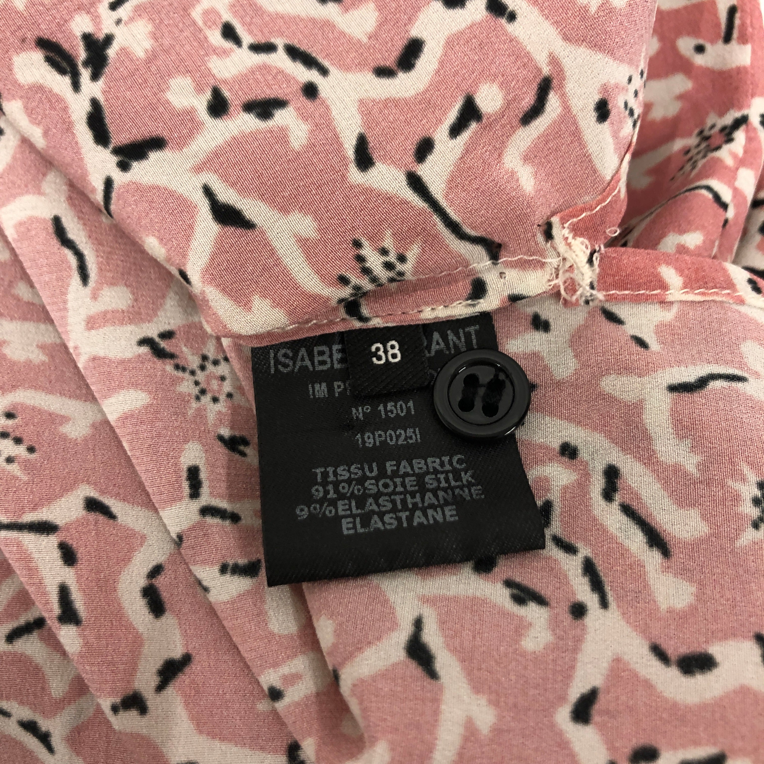 ISABEL MARANT/LS Blouse/38/Floral Pattern/Silk/PNK/ view 4